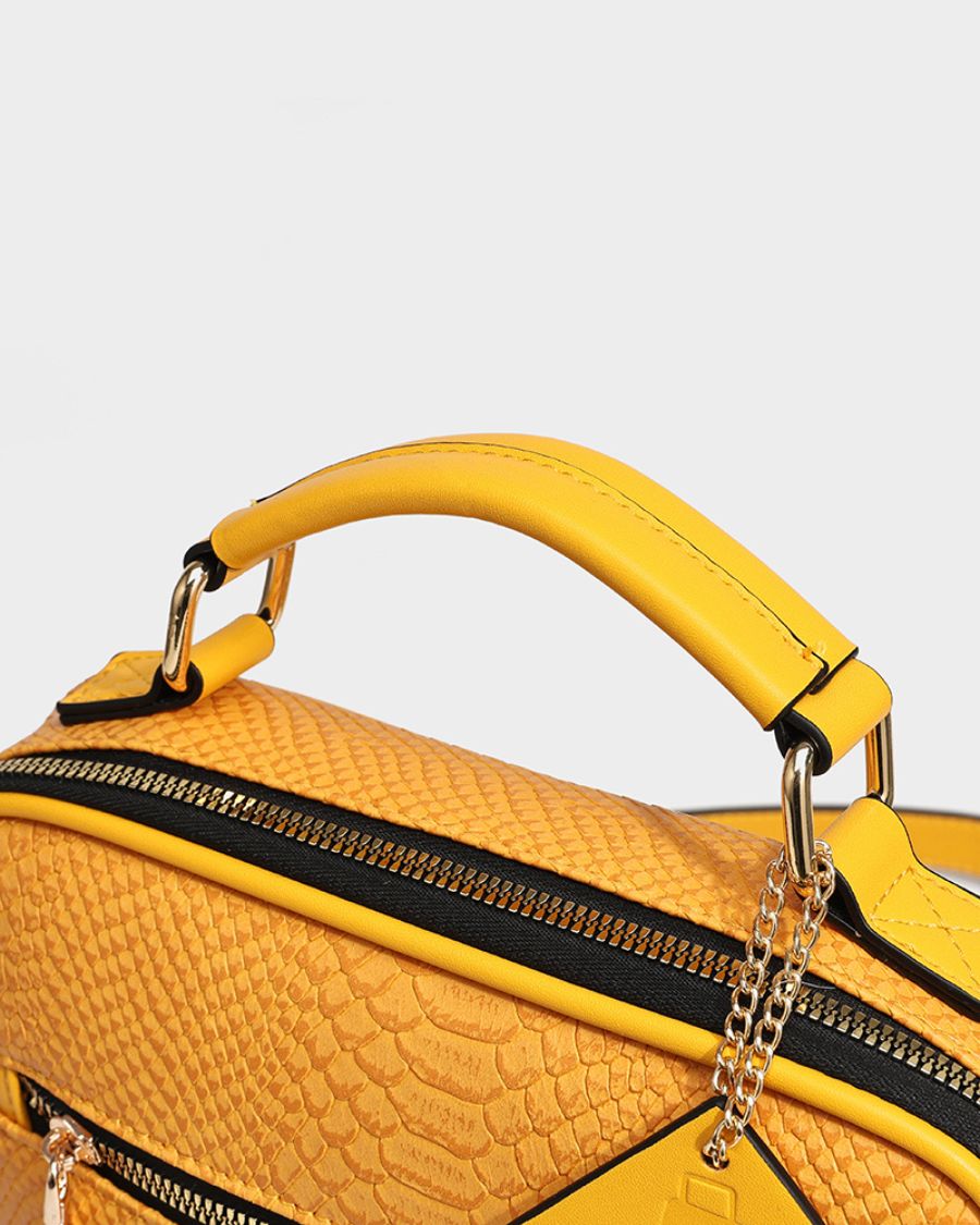 Apollo 1 Mustard Yellow Bread Bag - Reusable Cotton Canvas Lunch Tote for Picnics, Groceries & Farmers Market Shopping