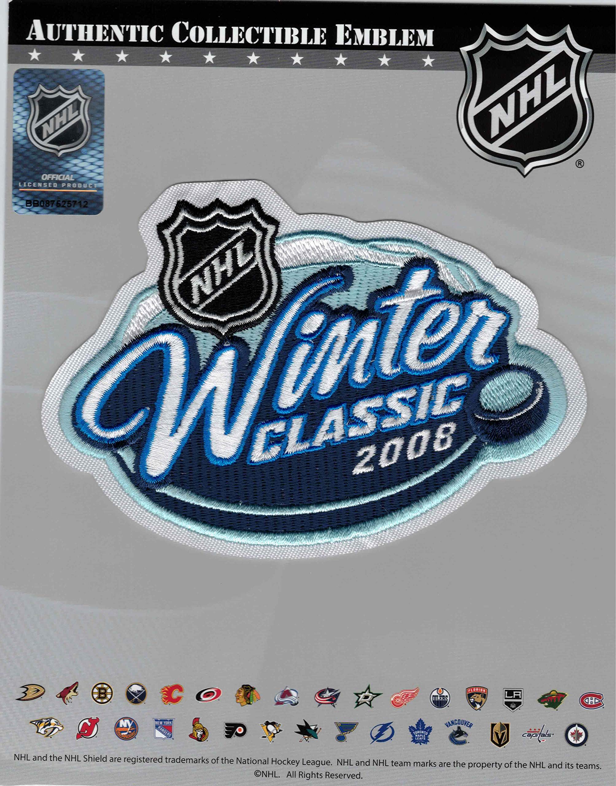 NHL 2008 Winter Classic Jersey Patch - Official Licensed Embroidered Patch for Hockey Jerseys - Perfect for Collectors, Fans & Game Day Outfits