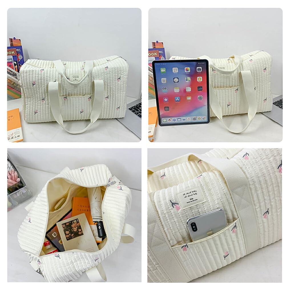 Korean Fashion Mommy Handbag - Large Capacity Diaper Bag with Reinforced Bottle Pocket & Cotton Storage | Perfect for Baby Outings, Travel & Daily Use