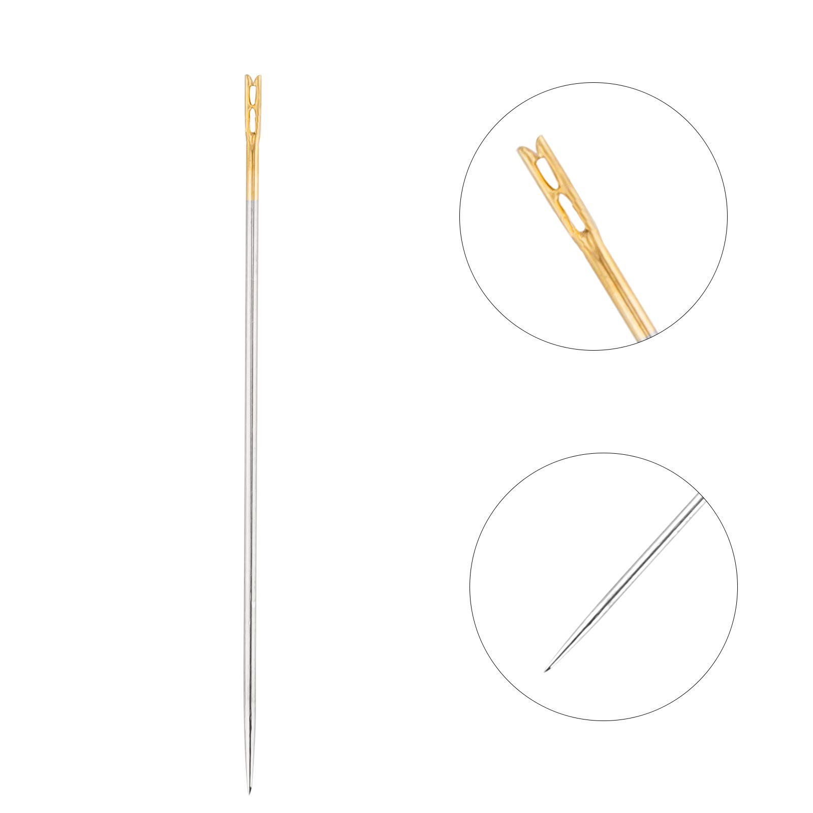 AIEX 48-Piece Self-Threading Needles Set - 3 Sizes (1.42