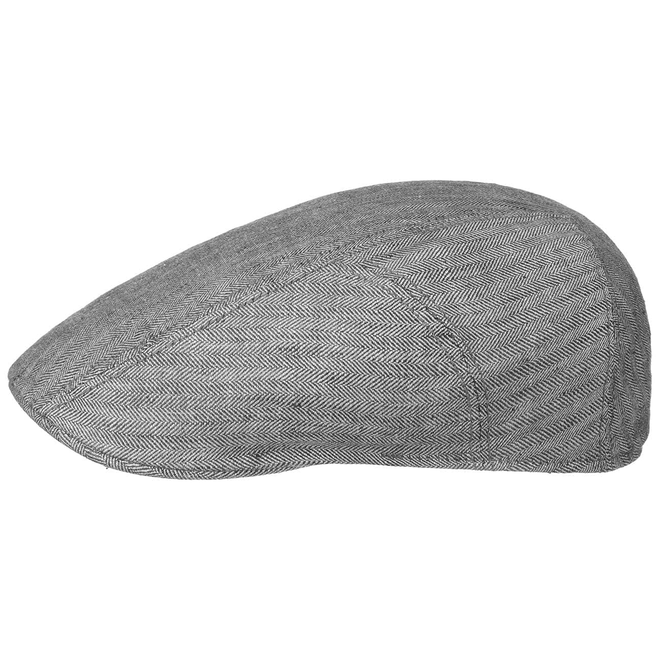 Stetson Herringbone Linen Flat Cap for Men - Premium EU-Made Summer Hat | Casual & Formal Wear for Outdoor Activities