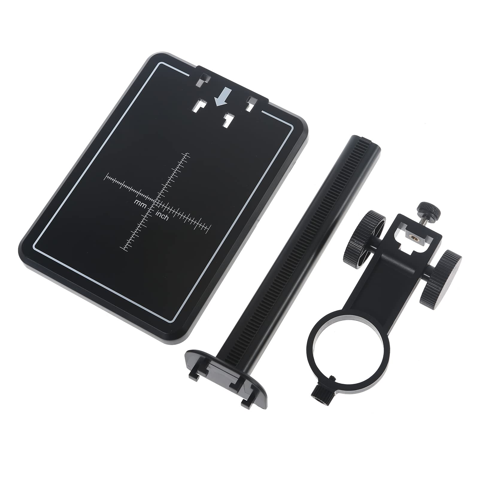 MONOJLY Adjustable Plastic Microscope Stand - Desktop Base Holder for USB Digital Microscopes & Magnifier Cameras | Perfect for Lab Research, Jewelry Inspection & Hobbyist Microscopy