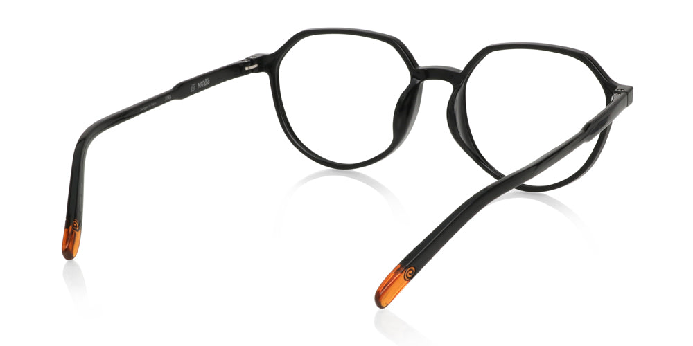 JINS x NARUTO NARUTO Model2 Black Anime Glasses - Stylish Eyewear for Naruto Fans, Cosplay & Everyday Wear