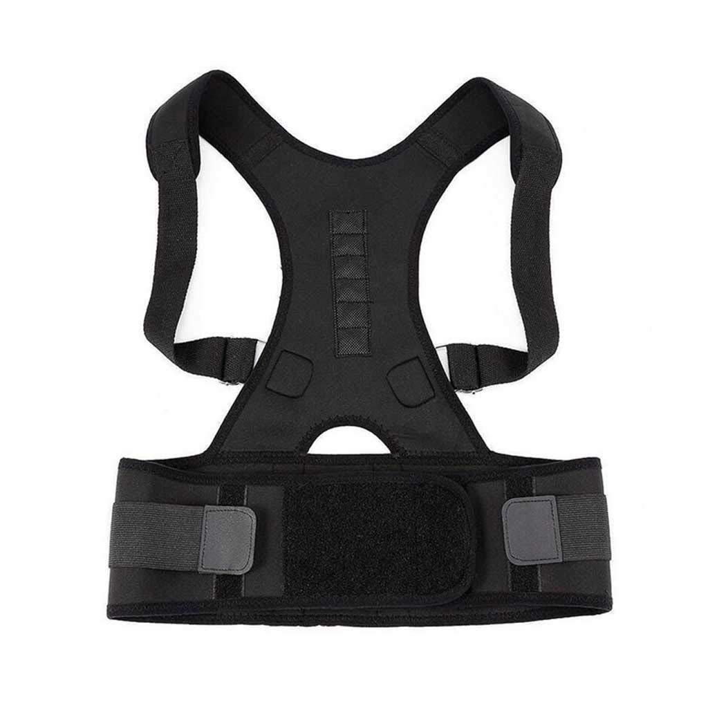 WSSBK Posture Corrector Belt for Women & Men - Adjustable Back Support Brace, Shoulder Corset for Posture Correction (Black, Small-S) - Ideal for Office Work, Gaming & Daily Pain Relief