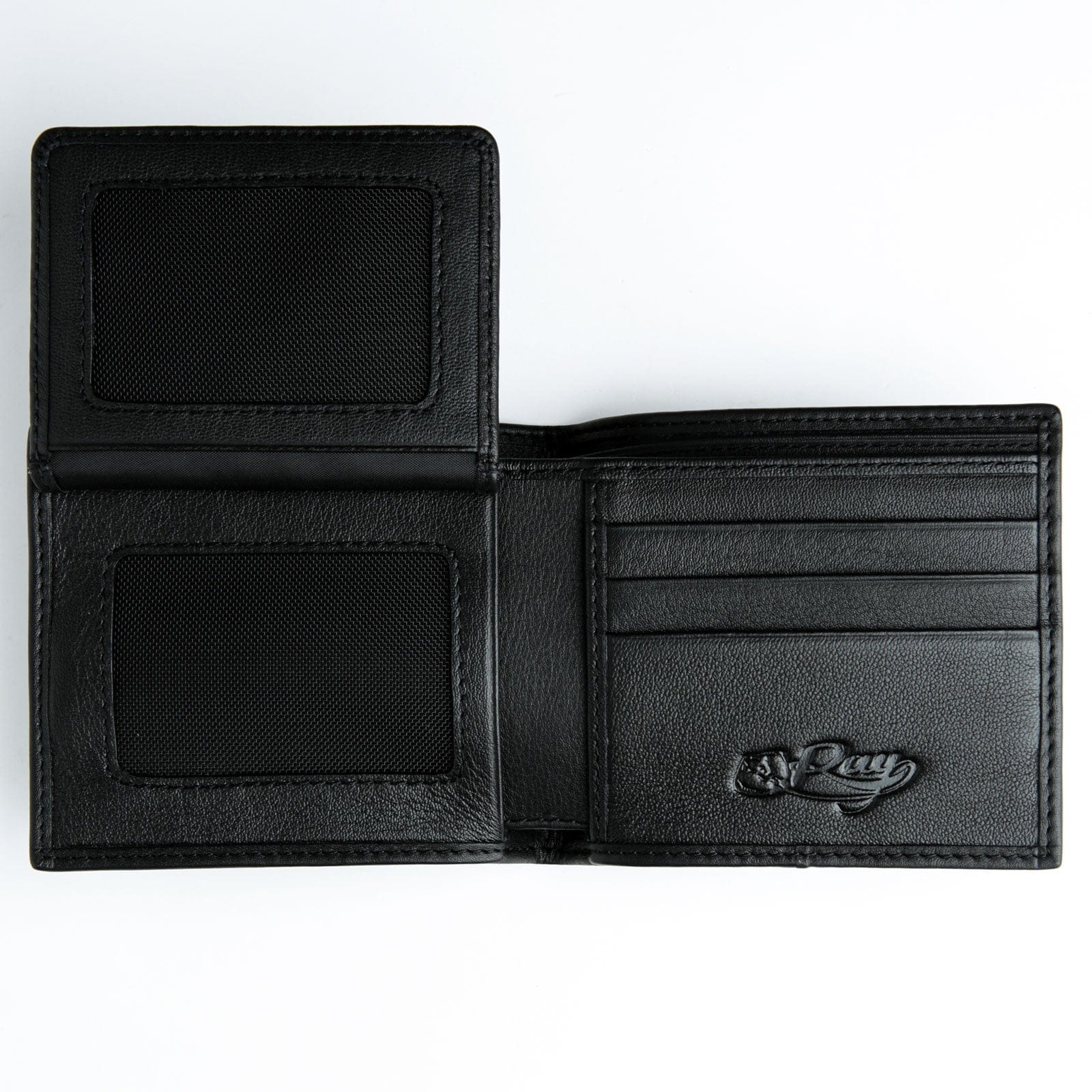 Premium Black Stingray Leather Men's Wallet - RFID Blocking Slim Bifold Wallet for Everyday Carry & Travel | Durable Luxury Gift for Men