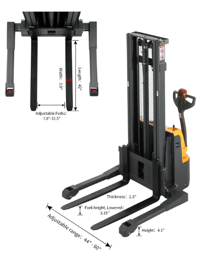 Apollolift A 3022 Electric Walkie Stacker - 98