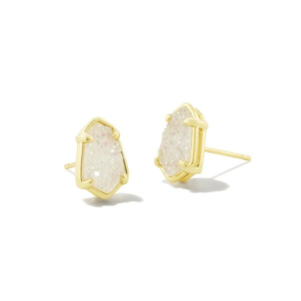 Kendra Scott Alexandria Stud Earrings - Sterling Silver Cubic Zirconia Earrings for Women | Perfect for Everyday Wear, Work, and Special Occasions