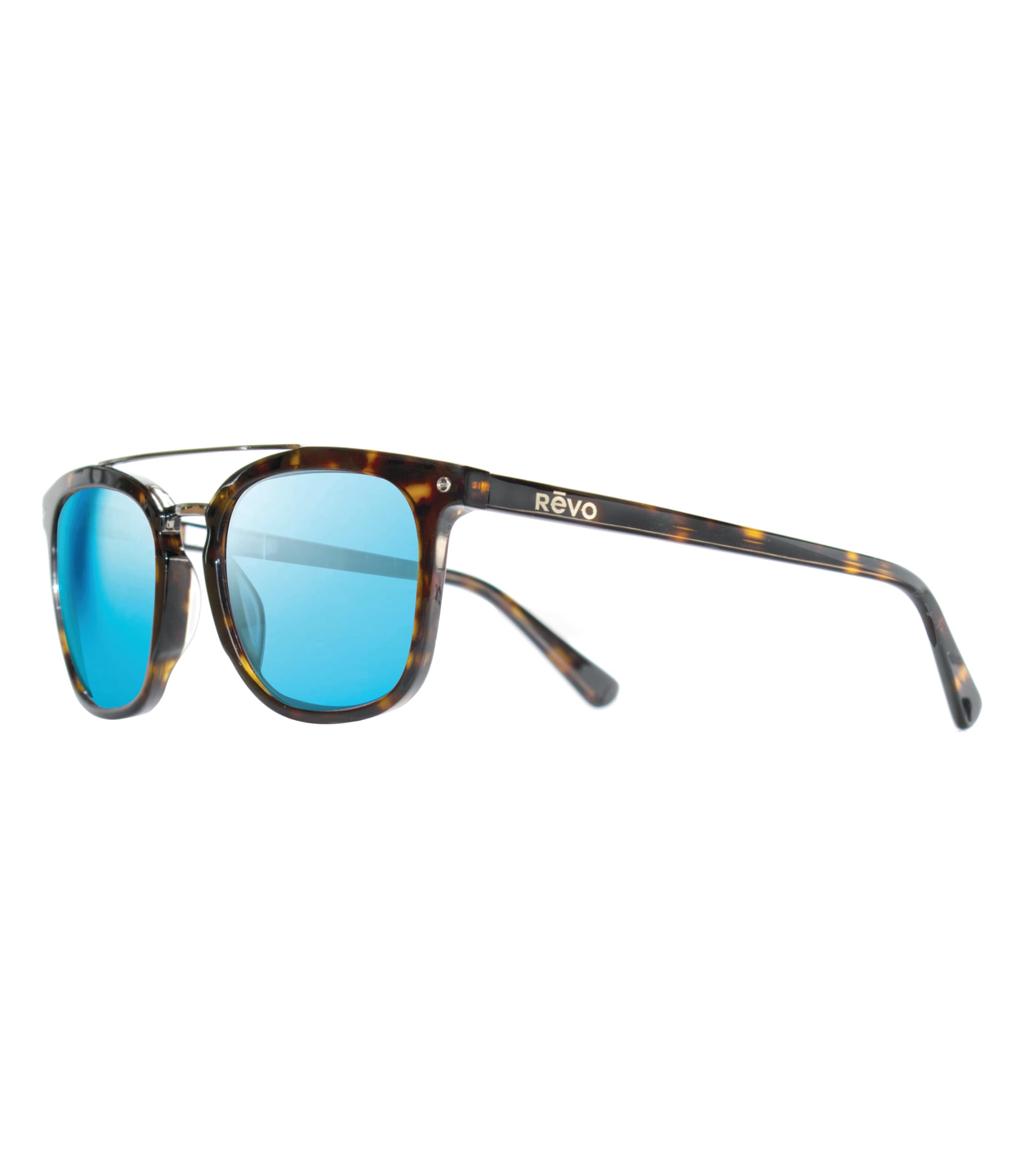 Revo Atlas Polarized Sunglasses - Square Frame with Crystal Glass Lens for UV Protection - Perfect for Driving, Running & Outdoor Activities