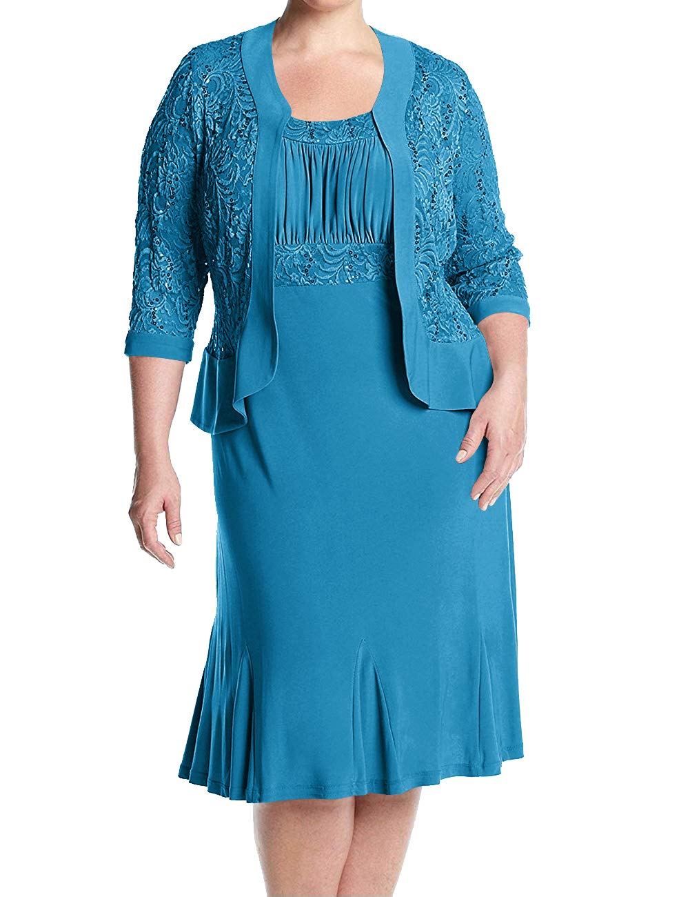 Elegant Lace Mother of The Bride Dresses - Formal Gowns with Jacket for Wedding Guest, Evening Party & Special Occasions