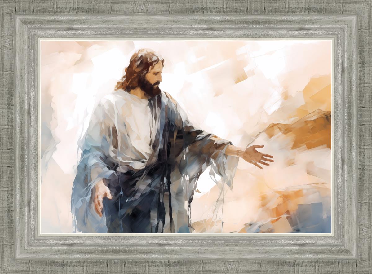 Come Unto Me By Gabriel Heaton - Inspirational Christian Wall Art for Home & Church Decor | Perfect for Living Room, Bedroom & Office