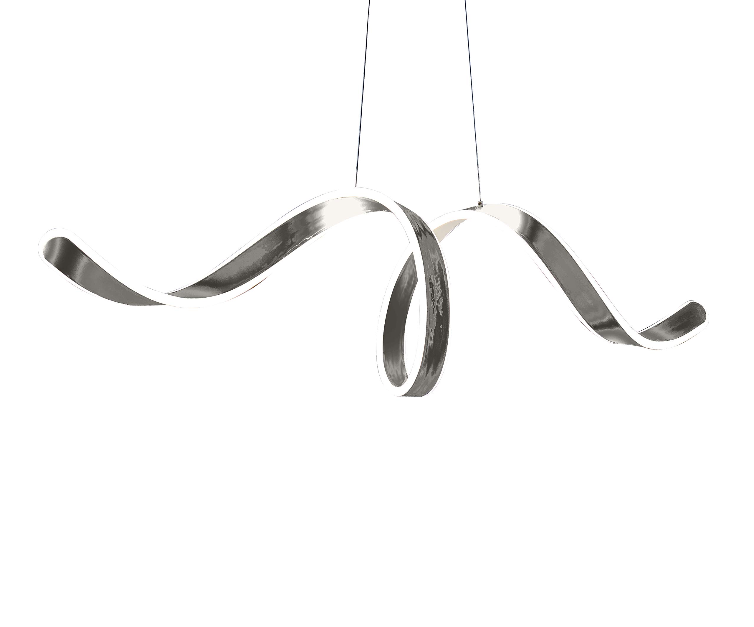 Creative Copenhagen LED Chandelier - Abstract Hanging Light for Living Room Decor