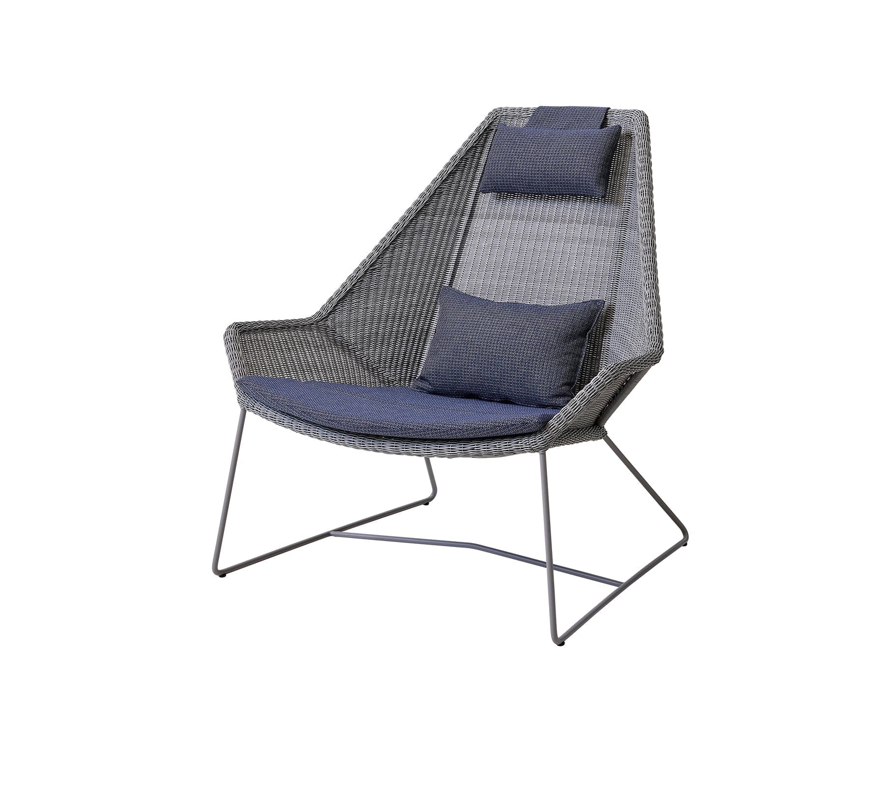 Breeze Highback Outdoor Chair - Comfortable Patio Lounge Chair for Backyard, Poolside, and Garden Relaxation