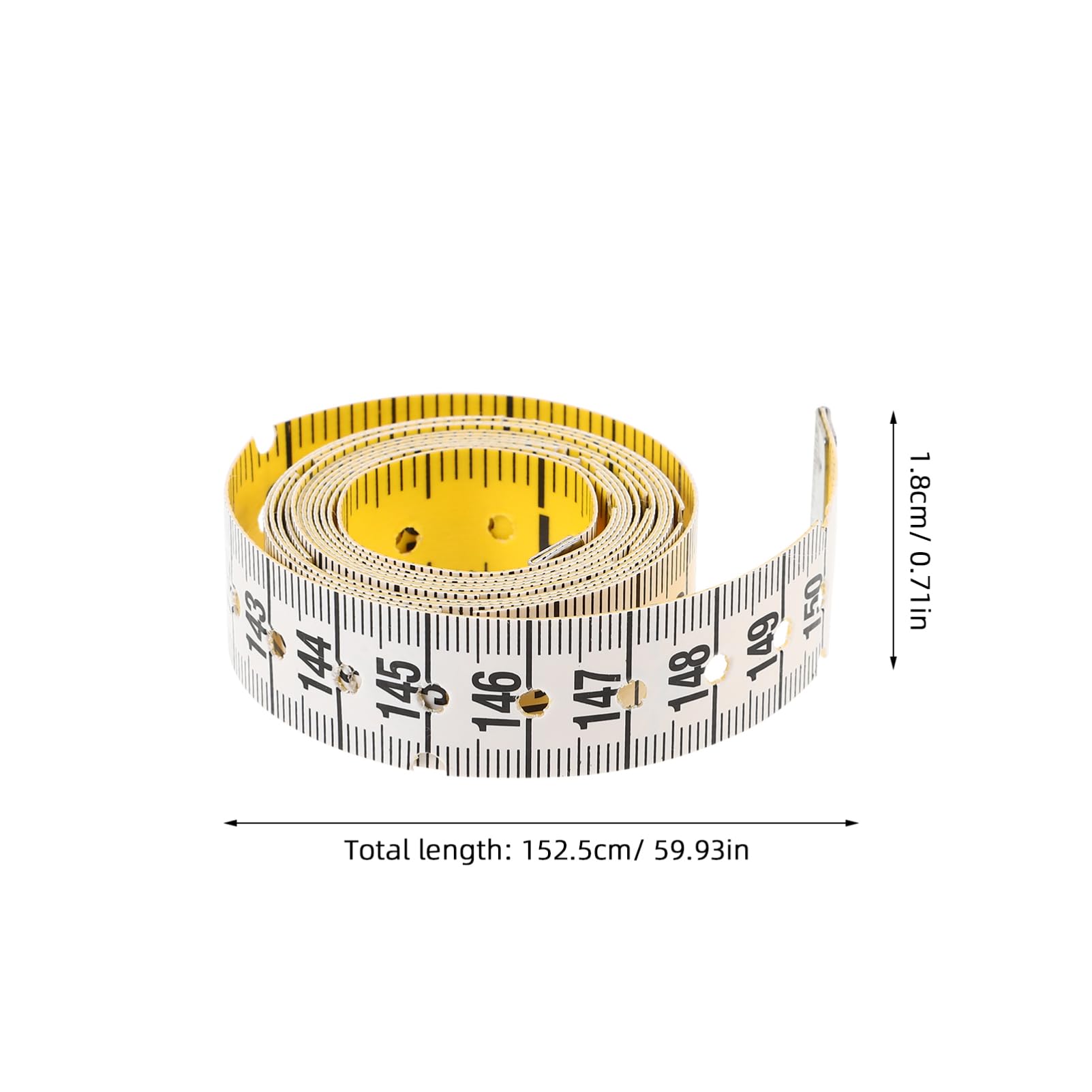 Braille Measuring Tape - Soft Tactile Ruler for Blind & Visually Impaired - Braille Learning Tool & Educational Resource for Students - Perfect for Classroom, Home & Daily Measuring Tasks