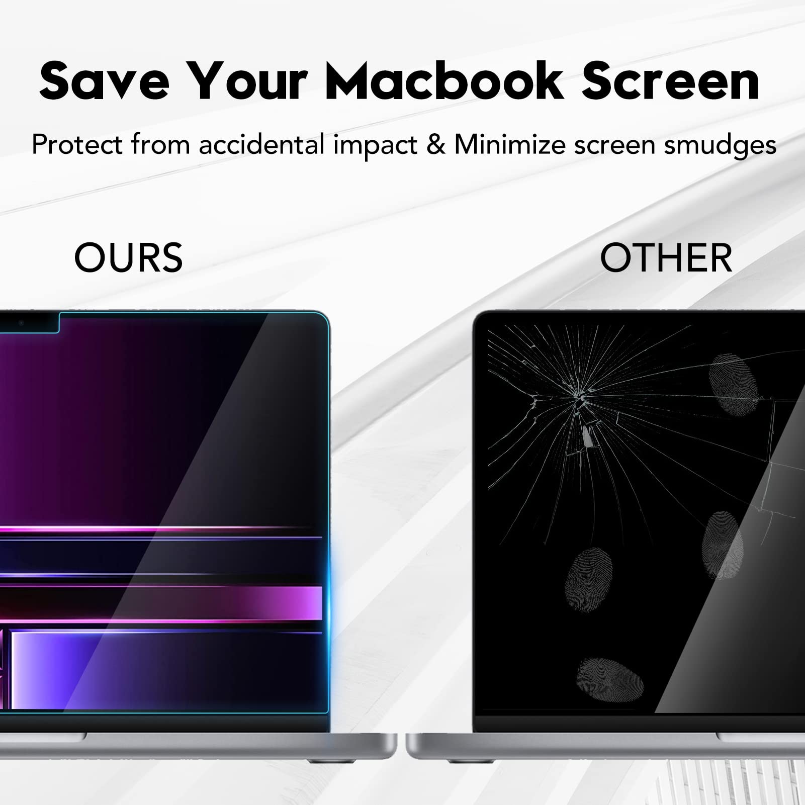 2023 MacBook Pro 14.2'' M2 Pro/M3/M3 Pro/M3 Max Tempered Glass Screen Protector - Ultra Thin, Bubble Free, Scratch Resistant, Touch Sensitive - Perfect for Work, Travel & Home Office Use