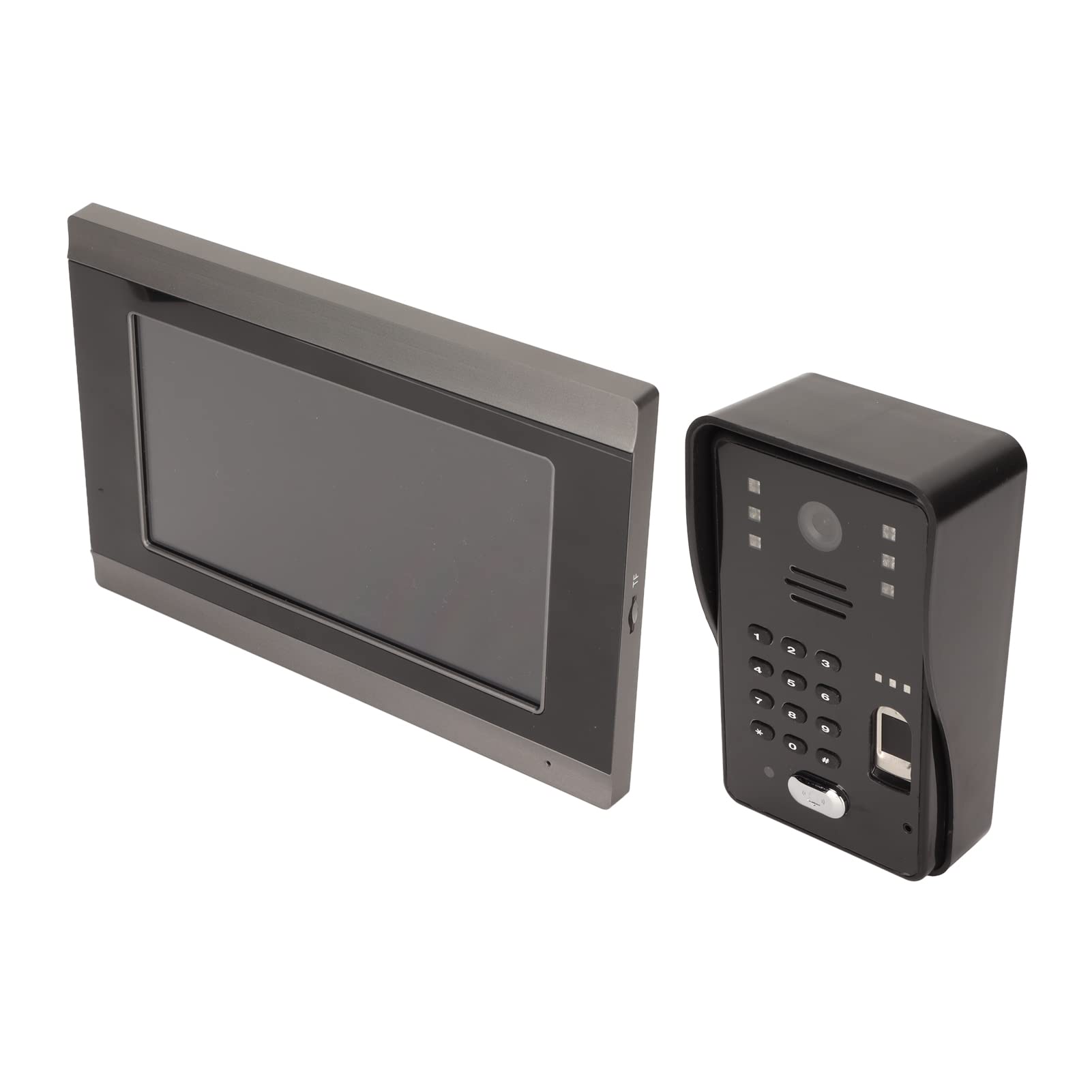 7in Wired Video Doorbell Camera with Monitor - 2-Way Audio, Night Vision & Family Recognition for Home Security