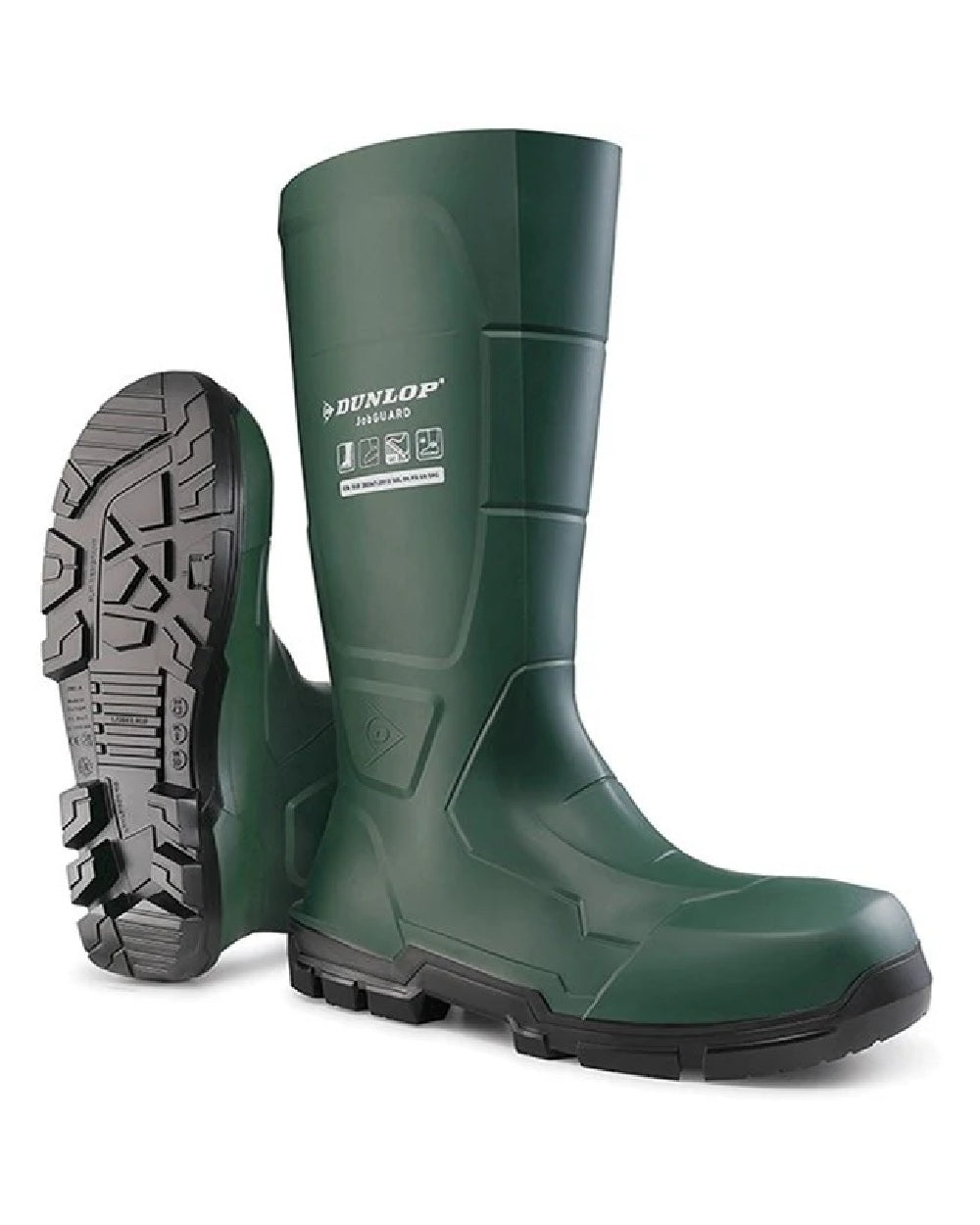 Dunlop JobGuard Waterproof Safety Wellingtons - Heavy Duty Rubber Boots for Construction, Farming & Outdoor Work - Slip Resistant & Comfortable Work Boots for Men & Women