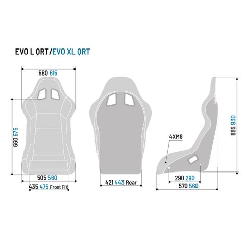 Sparco EVO L QRT Racing Seat FIA 8856 Certified - High Performance Bucket Seat for Sports Cars, Drifting, and Track Racing | Perfect for Sim Racing and Motorsport Enthusiasts