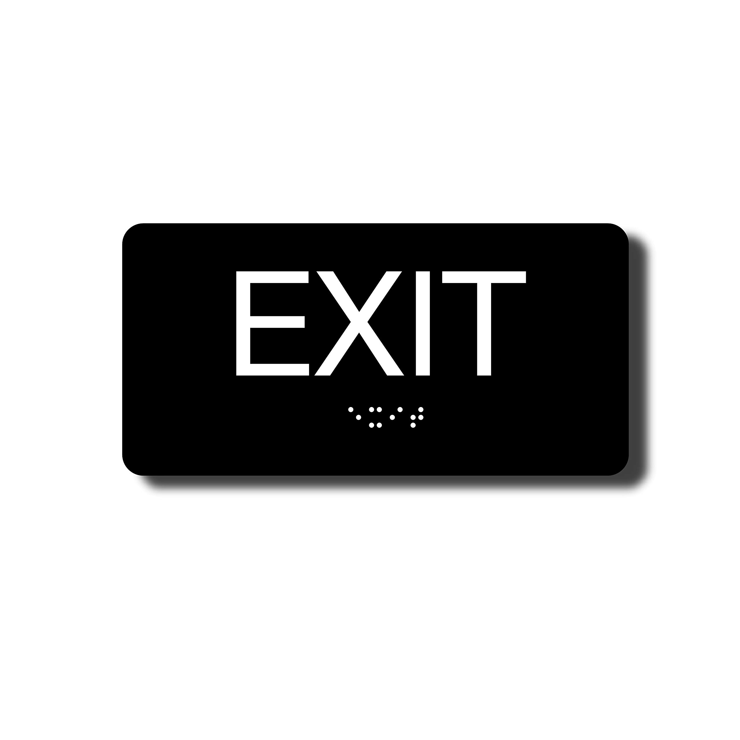 ADA Compliant Exit Sign with Braille - 6
