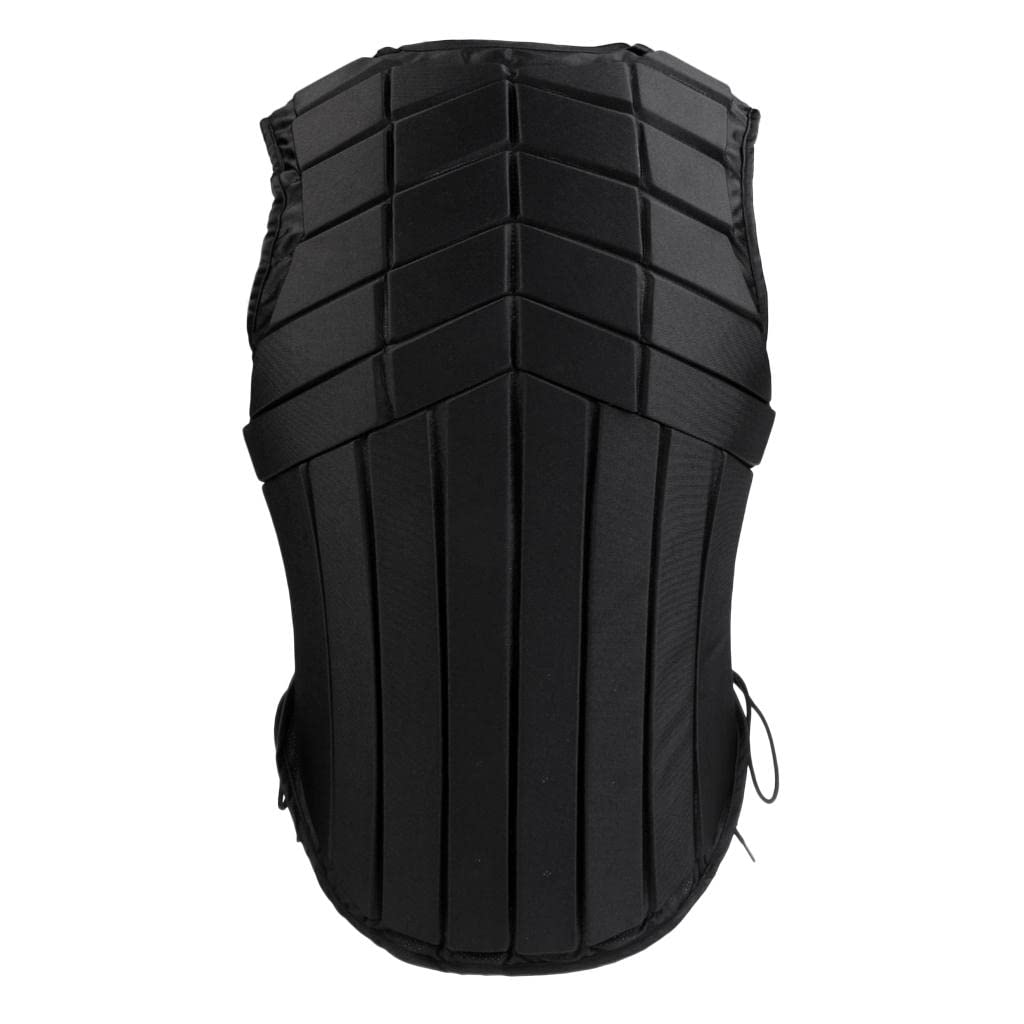 Menolana Equestrian Safety Vest for Adults & Kids - Horse Riding Protective Gear for Eventing, Jumping & Training - Adjustable Body Protector for Men & Women (Black) - Ideal for Show Jumping, Cross-Country & Riding Lessons