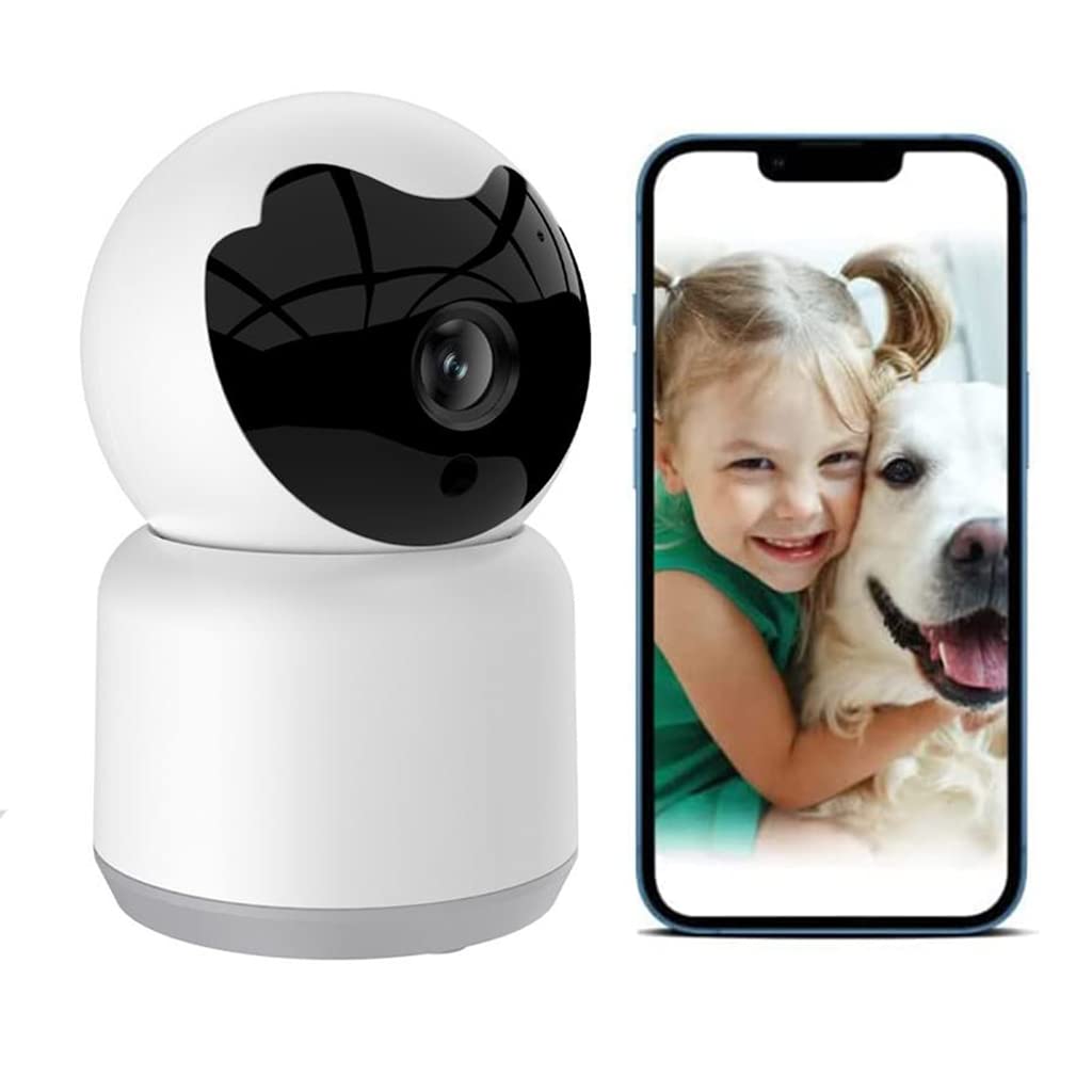 1080P Indoor Security Camera with Two-Way Audio, IR Night Vision, Cloud & Local Storage - WiFi Smart Home Camera for Baby Monitor, Pet Camera, Home Surveillance (Day/Night Use)