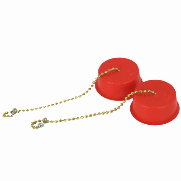 Speakman RPG05 0647 Eyewash Dust Cap & Chain Replacement for Old Style SE 490 Series (2-Pack) - Emergency Eye Wash Station Safety Accessories for Labs & Industrial Use