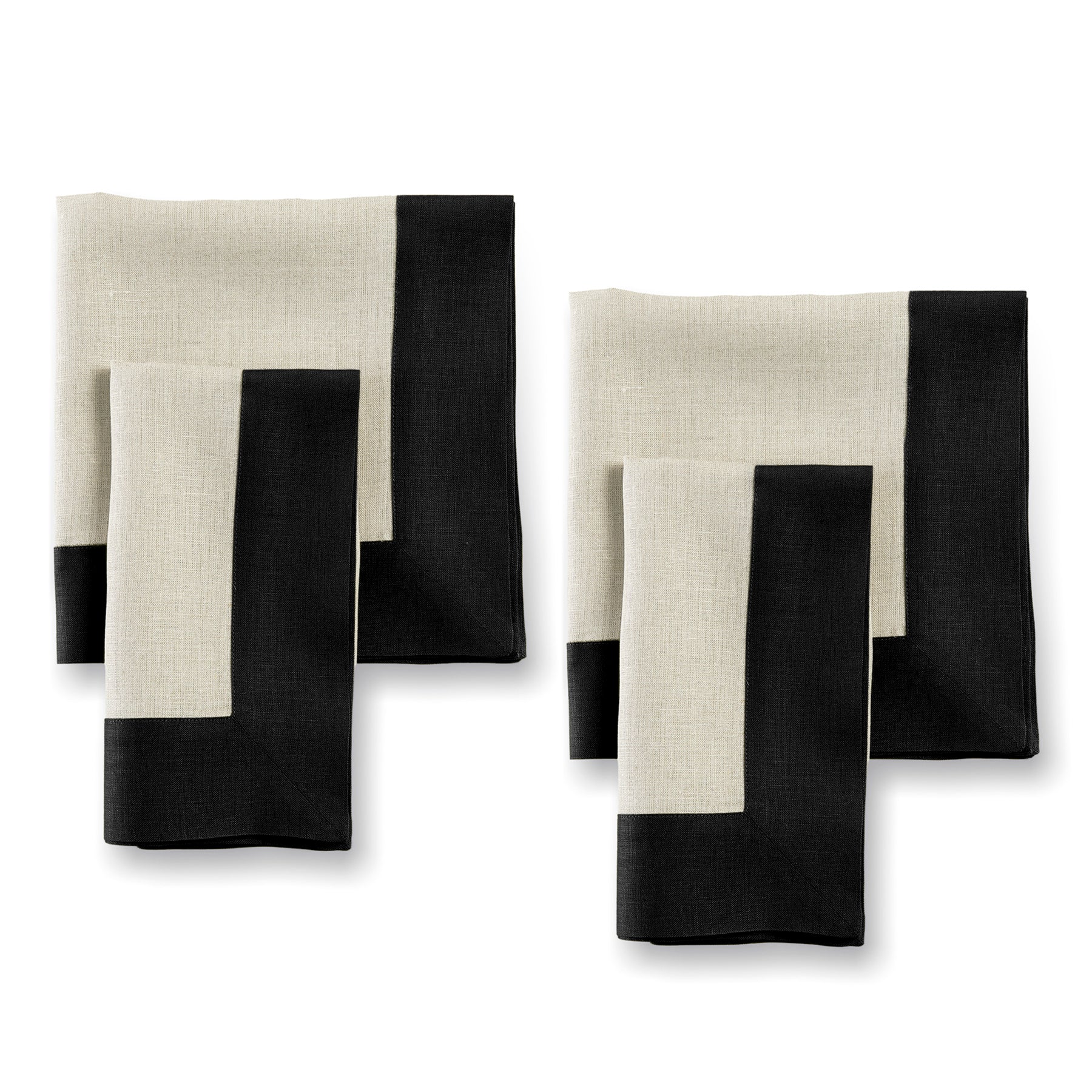 Elegant Contempo Napkins - Set of 4 Premium Cotton Dinner Napkins for Formal Dining, Parties & Special Occasions