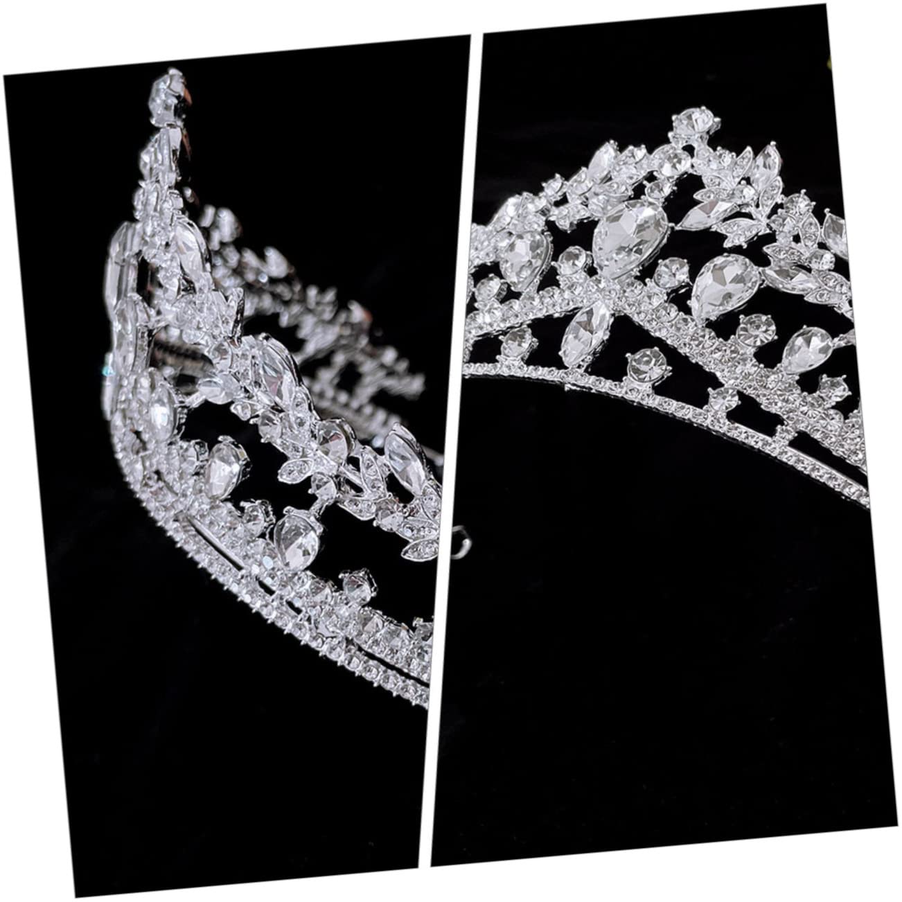 Sparkling Rhinestone Wedding Tiara for Bride & Bridesmaids - Elegant Crystal Bridal Crown Headpiece for Women | Perfect for Weddings, Proms, Pageants, Anniversaries & Special Events | Ideal for Photo Shoots, Vow Renewals, Quinceañeras & Birthday Celebrations | Great Gift for Bridal Shower, Bachelorette Party & Princess-Themed Events