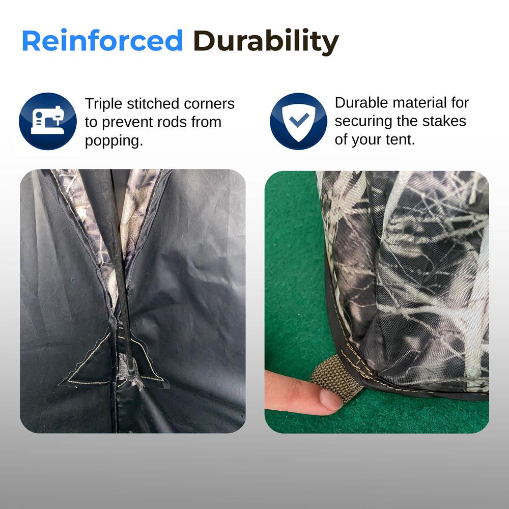 Care Taker Ground Blind - Premium Hunting Blind for Deer & Turkey - Waterproof & Camouflage Design for Outdoor Hunting & Wildlife Observation