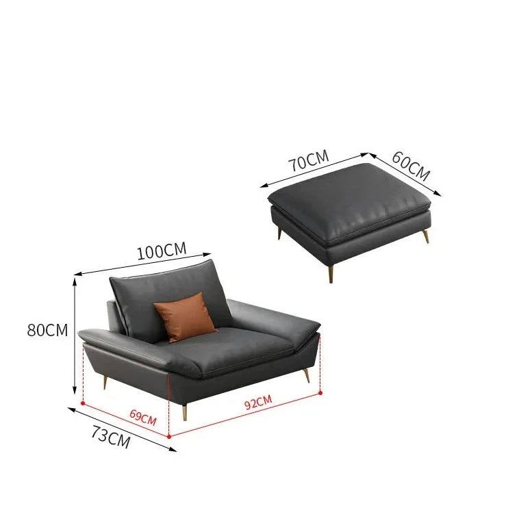 Luxury Faux Leather Designer Plaza Sofa Set - Modern Living Room Furniture for Home & Office - Perfect for Apartments, Lounges and Entertainment Spaces