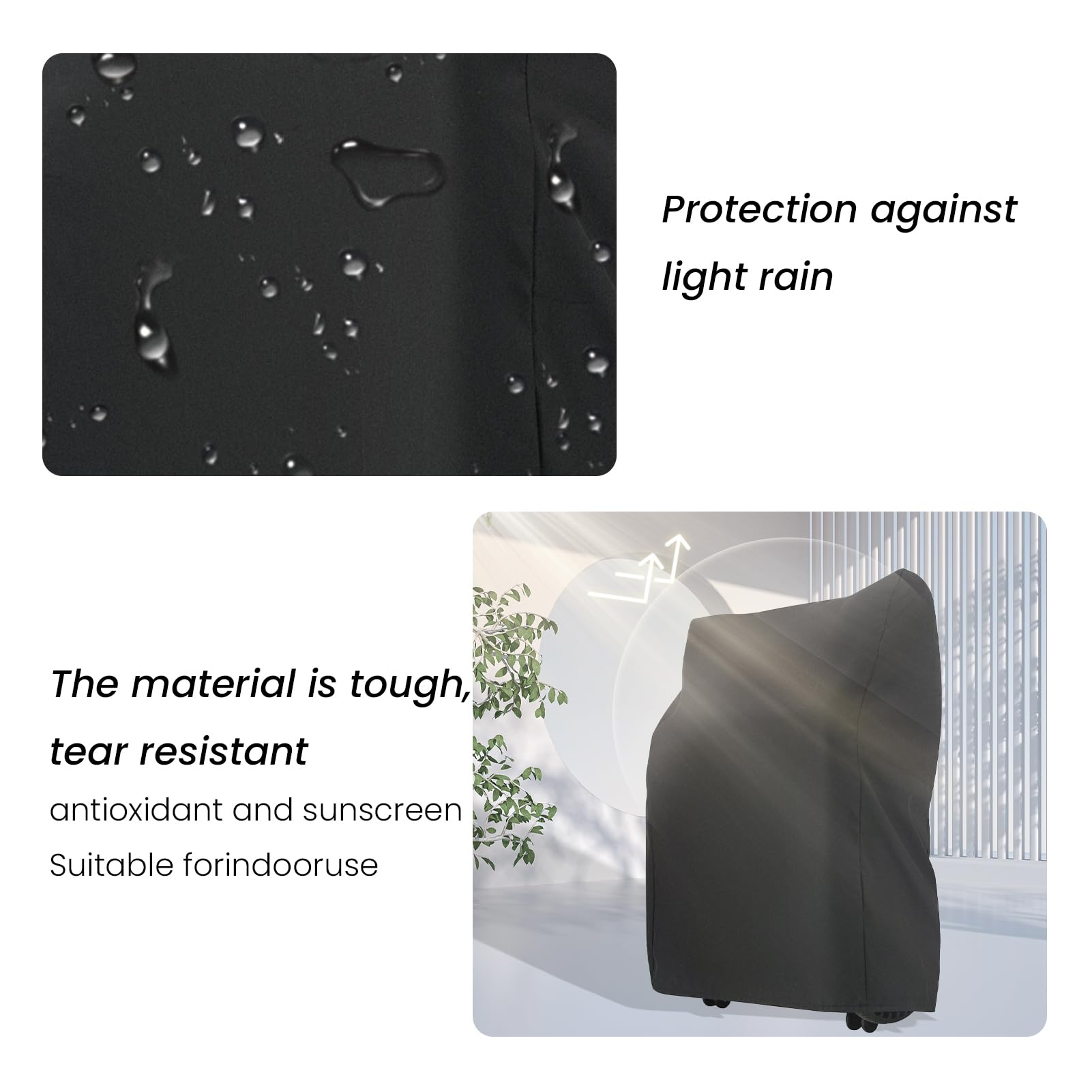 Waterproof Electric Wheelchair Cover for Travel - Universal Fit for 3 & 4 Wheel Mobility Scooters - Dust, Rain & Sun Protection - Outdoor Use for Camping, Shopping & Daily Commute