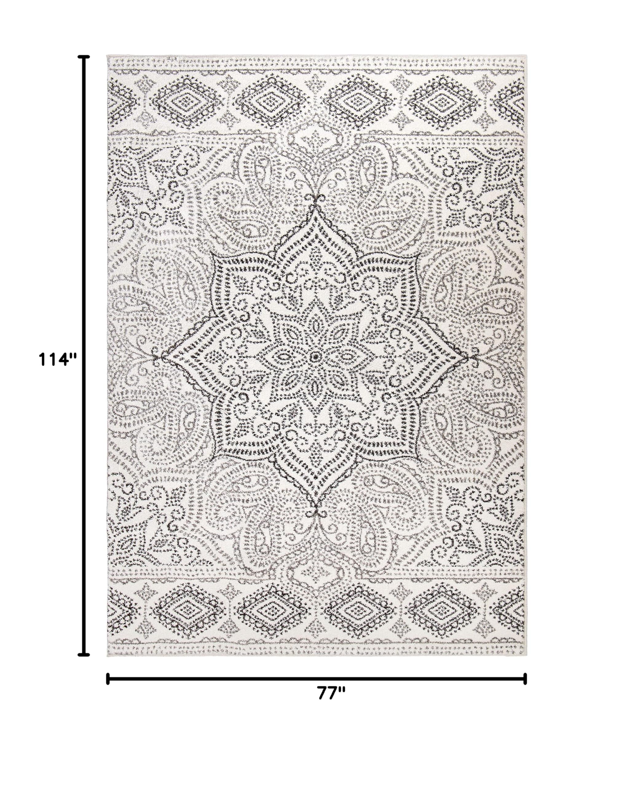 Orian Rugs Olympia Cachemere Area Rug - Soft & Luxurious Handmade Carpet for Living Room, Bedroom Decor - Perfect for Home, Office & Cozy Spaces