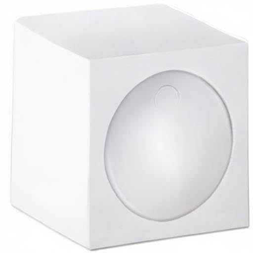 100 Pack Clear Window Paper CD Sleeves with Protective Flap - Eco-Friendly Storage for Music Albums, Software Discs & Media Collections - Perfect for Home, Office & Music Enthusiasts