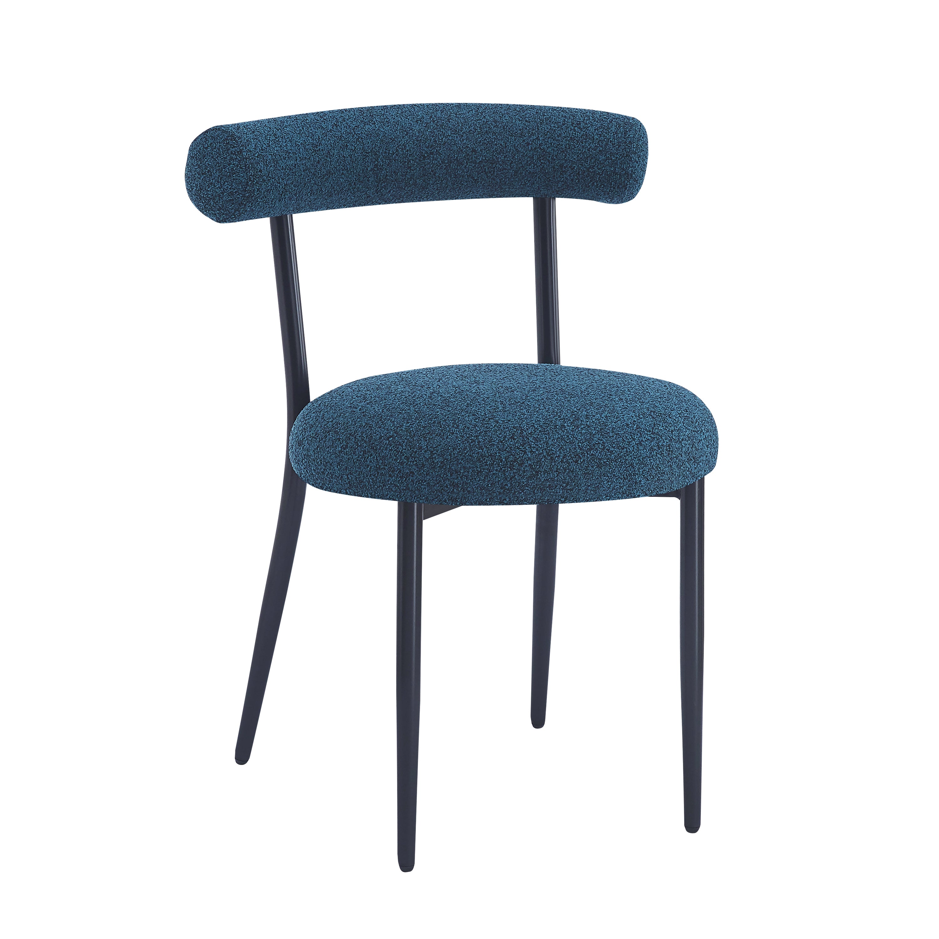 Modern Dining Chairs Set of 2 - Sturdy Wooden Kitchen Chairs with Padded Seats - Comfortable Home Dining Room Furniture for Family Meals & Entertaining Guests