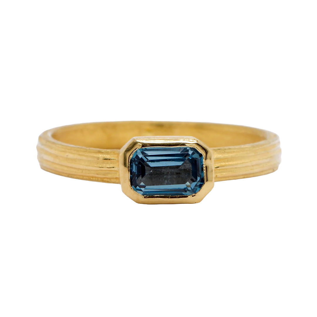 Emerald Cut Aquamarine Ring - Elegant March Birthstone Jewelry for Women | Perfect for Engagement, Anniversary & Special Occasions
