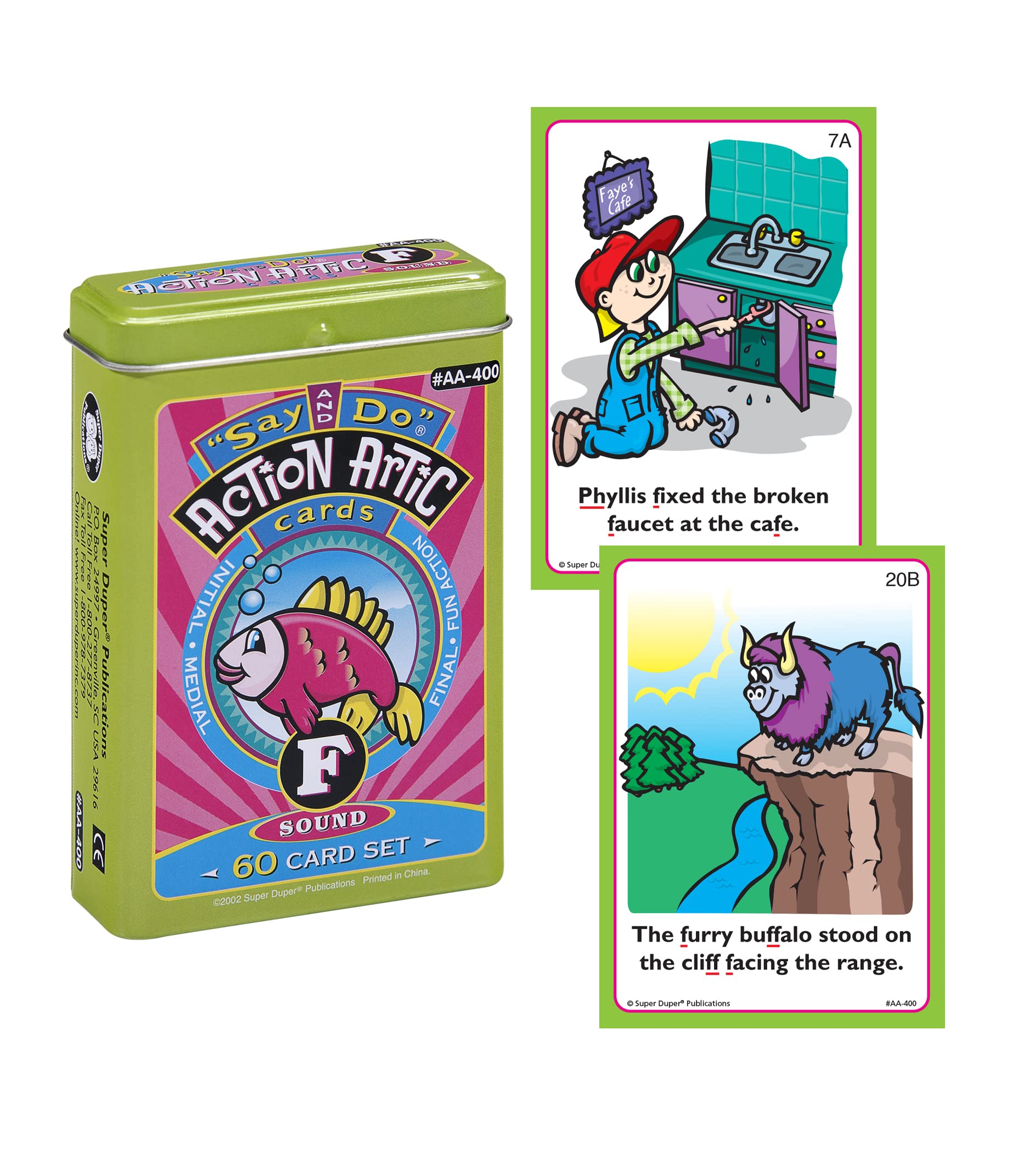 Super Duper Publications Say and Do® Action Articulation Bundle – 10 Sound Flash Cards for Vocabulary & Language Development | Speech Therapy & ESL Learning Materials | Classroom & Homeschool Educational Games