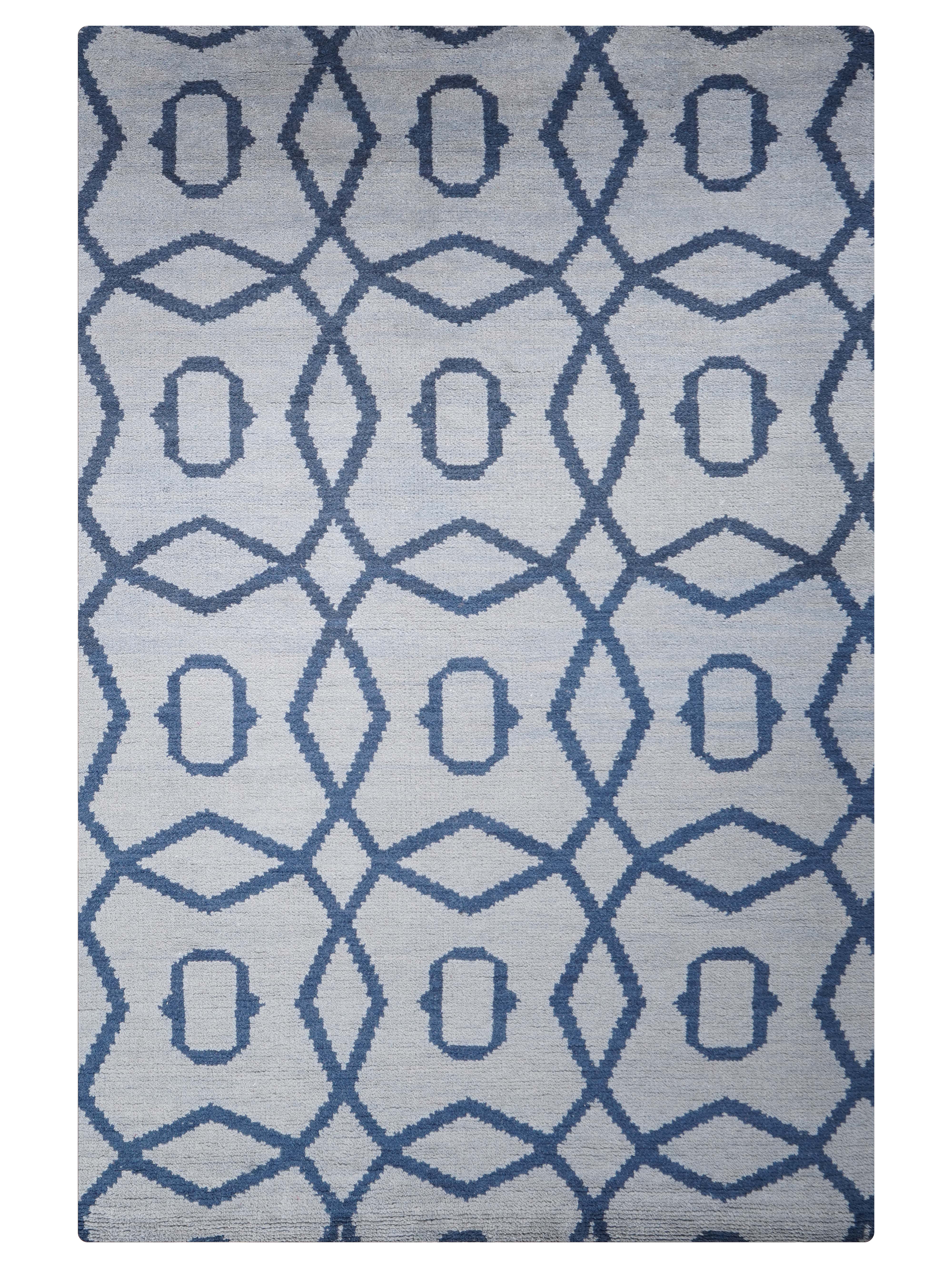 Handmade Hexagonal Hand Knotted Wool Rug - Boho Chic Home Decor for Living Room, Bedroom, or Nursery