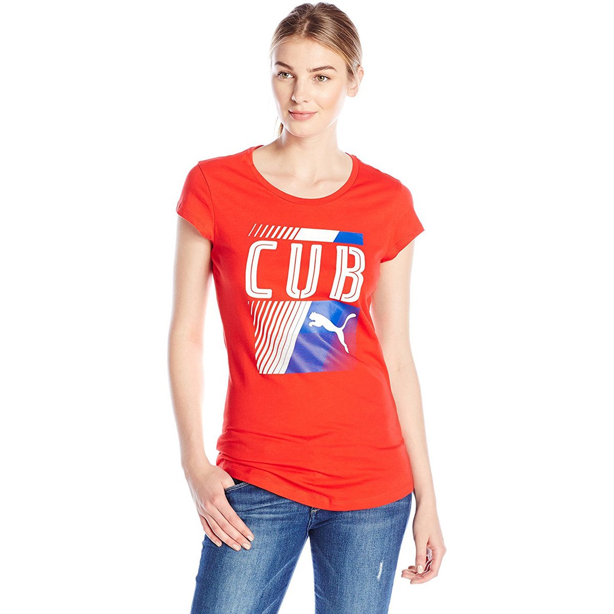 PUMA Women's Olympic Fan T-Shirt - Vintage Style Cotton Tee for Sports Enthusiasts | Perfect for Game Day, Gym Workouts & Casual Wear