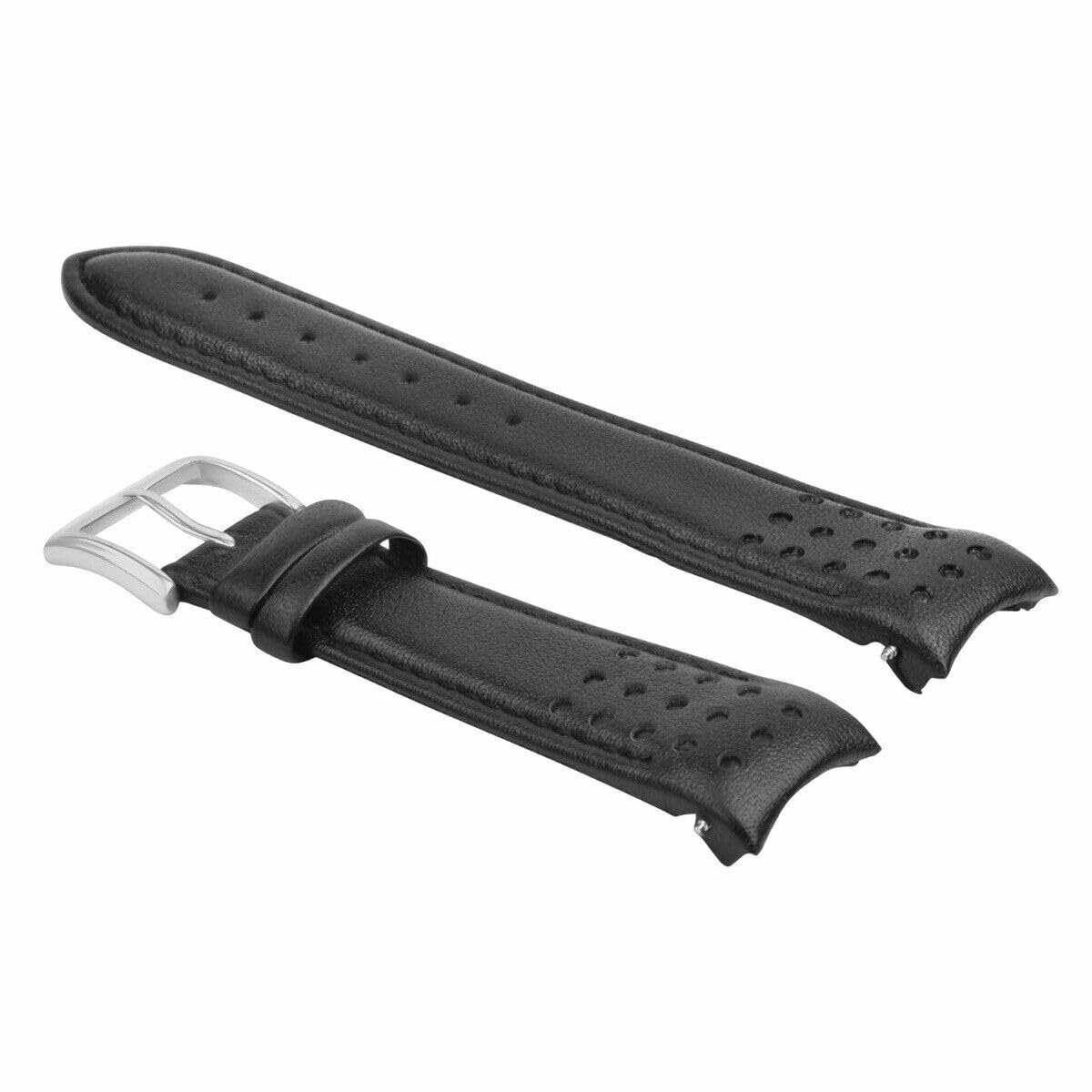 21mm Curved End Genuine Leather Watch Band Strap for Citizen Eco-Drive Promaster - Durable & Comfortable Replacement Strap for Diving, Outdoor & Daily Wear
