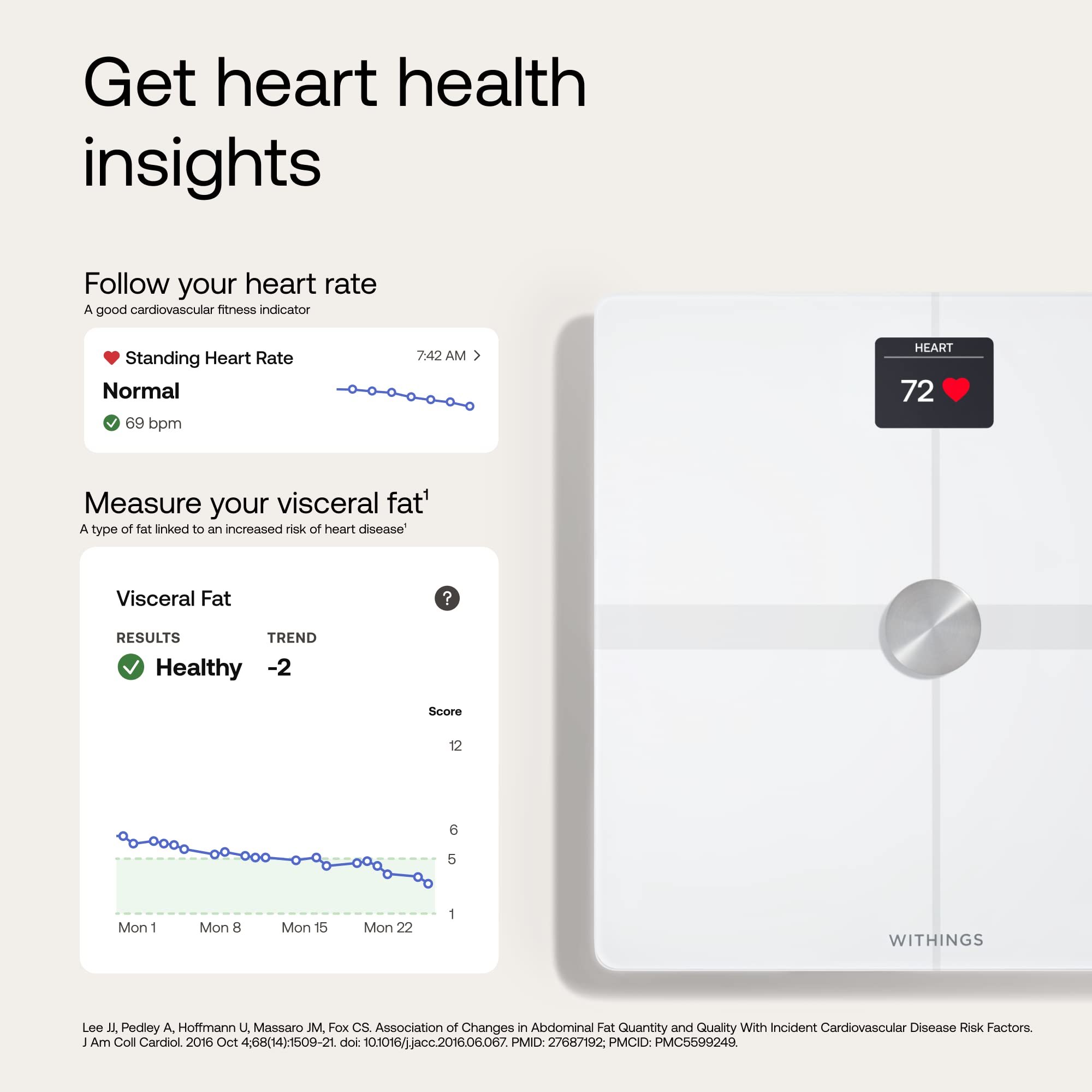 WITHINGS Body Smart - Accurate Digital Bathroom Scale for Weight, Body Fat & Composition, Bluetooth & Wi-Fi Smart Scale, Compatible with Apple Health, Baby Weighing Mode - Perfect for Home, Gym & Health Tracking