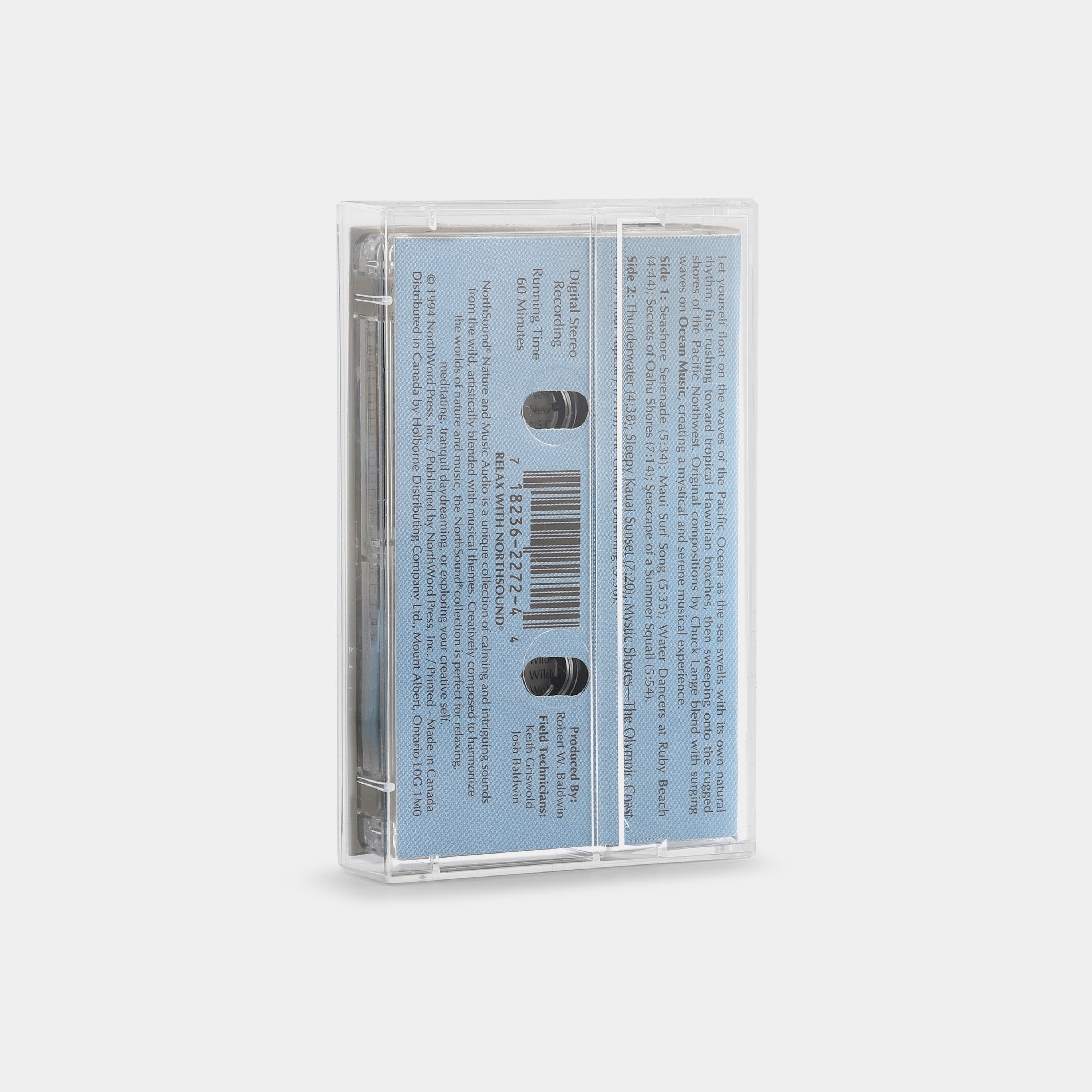 Chuck Lange Ocean Music Cassette Tape - Relaxing Nature Sounds for Meditation, Yoga & Sleep - Vintage Audio Nostalgia Gift for Music Lovers