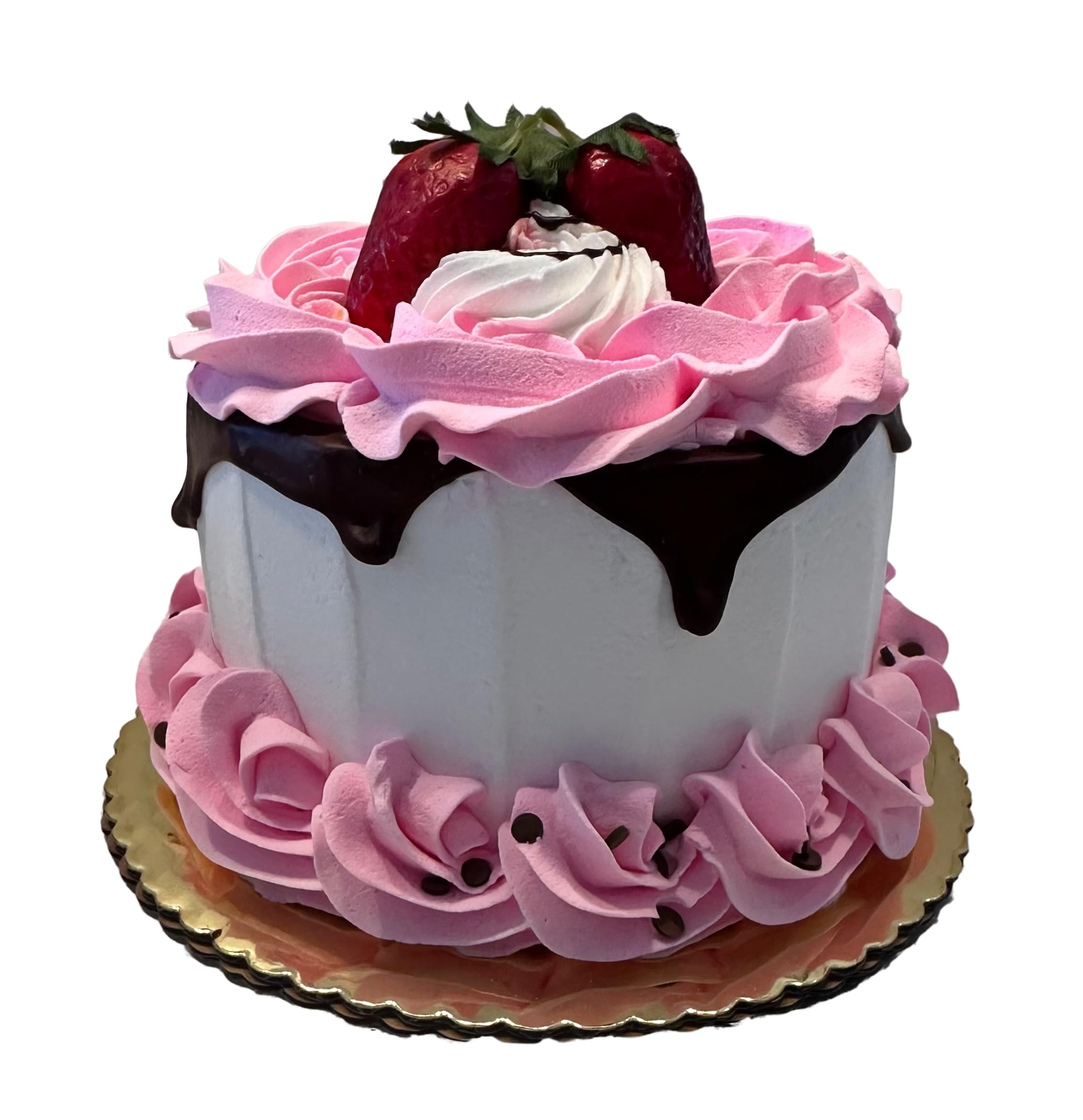 Handmade Pink Sweetheart Valentine's Day Fake Cake - Artificial Decorative Cake by Dezicakes - Perfect for Wedding, Baby Shower & Party Decorations