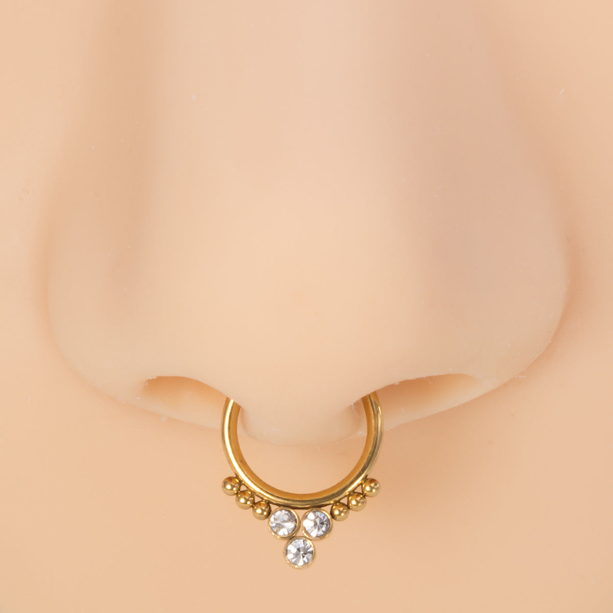 Gold Horseshoe Fake Nose Ring - No Piercing Clip On Nose Hoop Jewelry for Women | Perfect for Costume Parties, Halloween & Boho Fashion