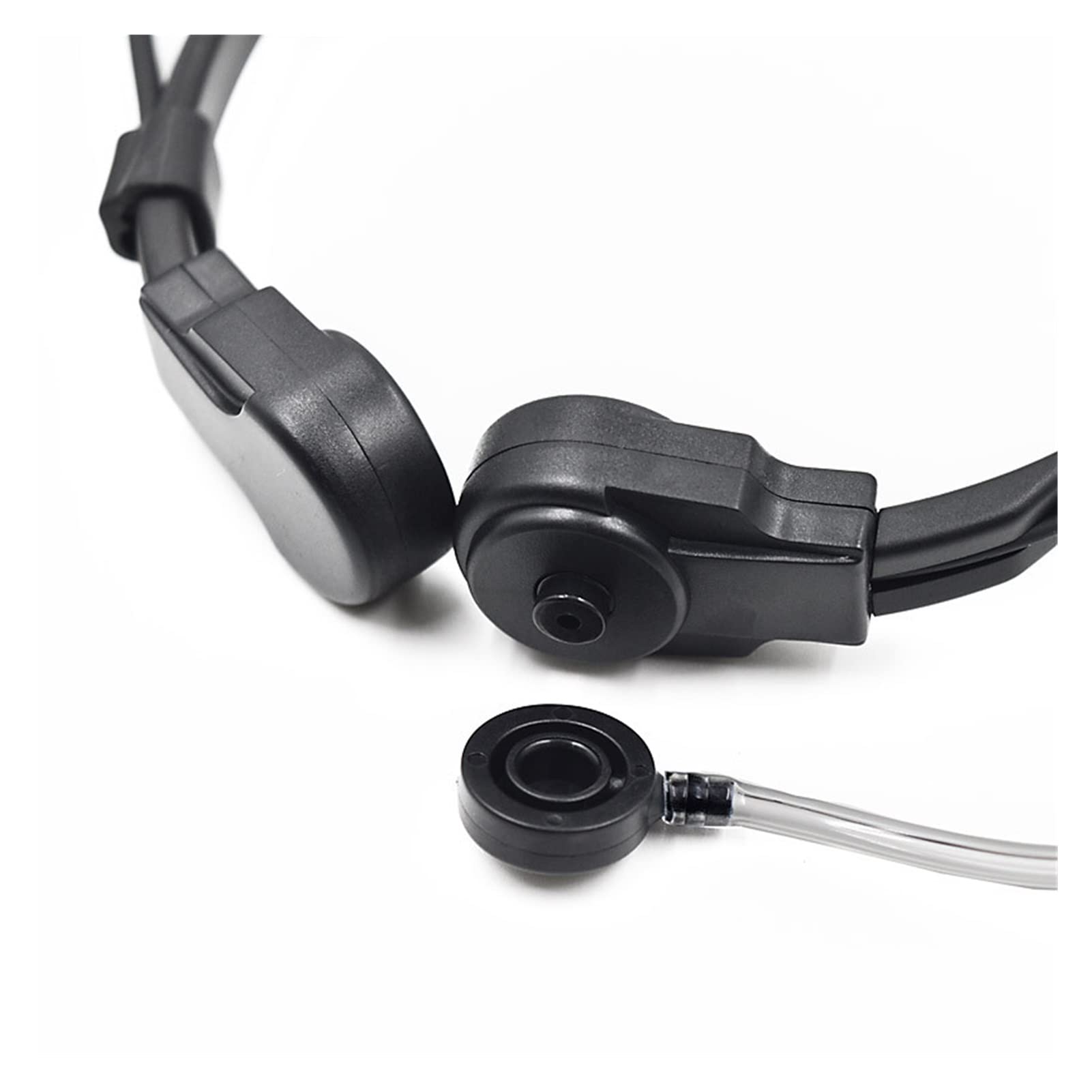 BMINO Throat Microphone Headset with PTT - Compatible with Baofeng UV-9R Plus, UV-XR, BF-A58, BF 9700 & More - Hands-Free Communication for Outdoor Adventures, Security Work & Emergency Situations