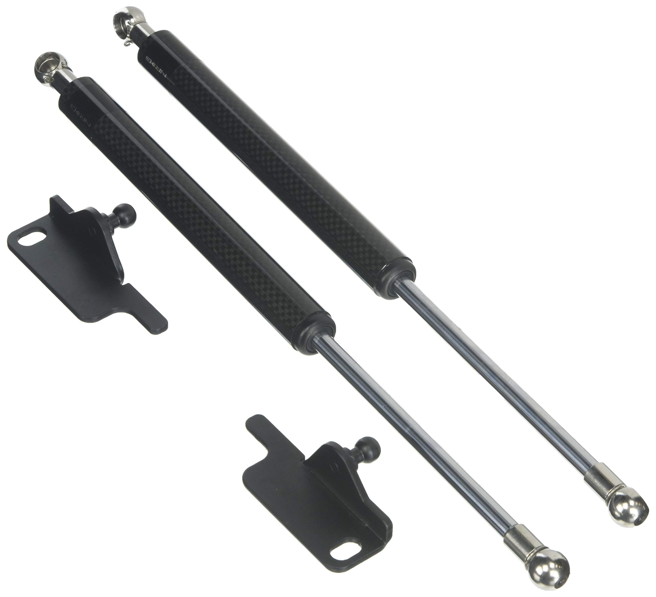 NRG Innovations HD-300CF Carbon Fiber Hood Damper Kit - Universal Fit for Cars & Trucks - Easy Installation - Perfect for Auto Enthusiasts & DIY Projects