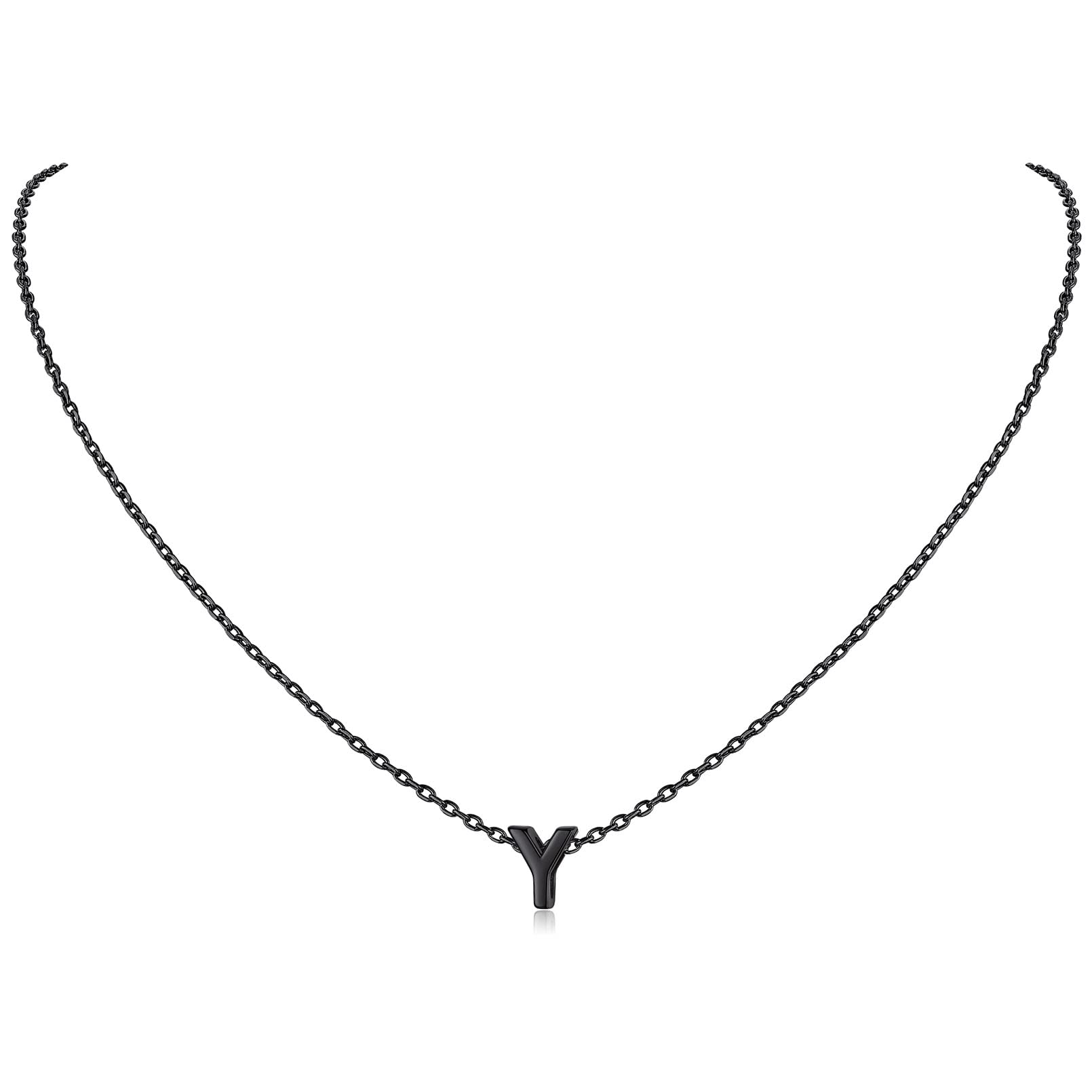 ChicSilver 925 Sterling Silver Initial Necklace for Women - Personalized Dainty Letter Pendant Jewelry - Elegant Gift with Gift Box - Perfect for Birthdays, Anniversaries and Everyday Wear