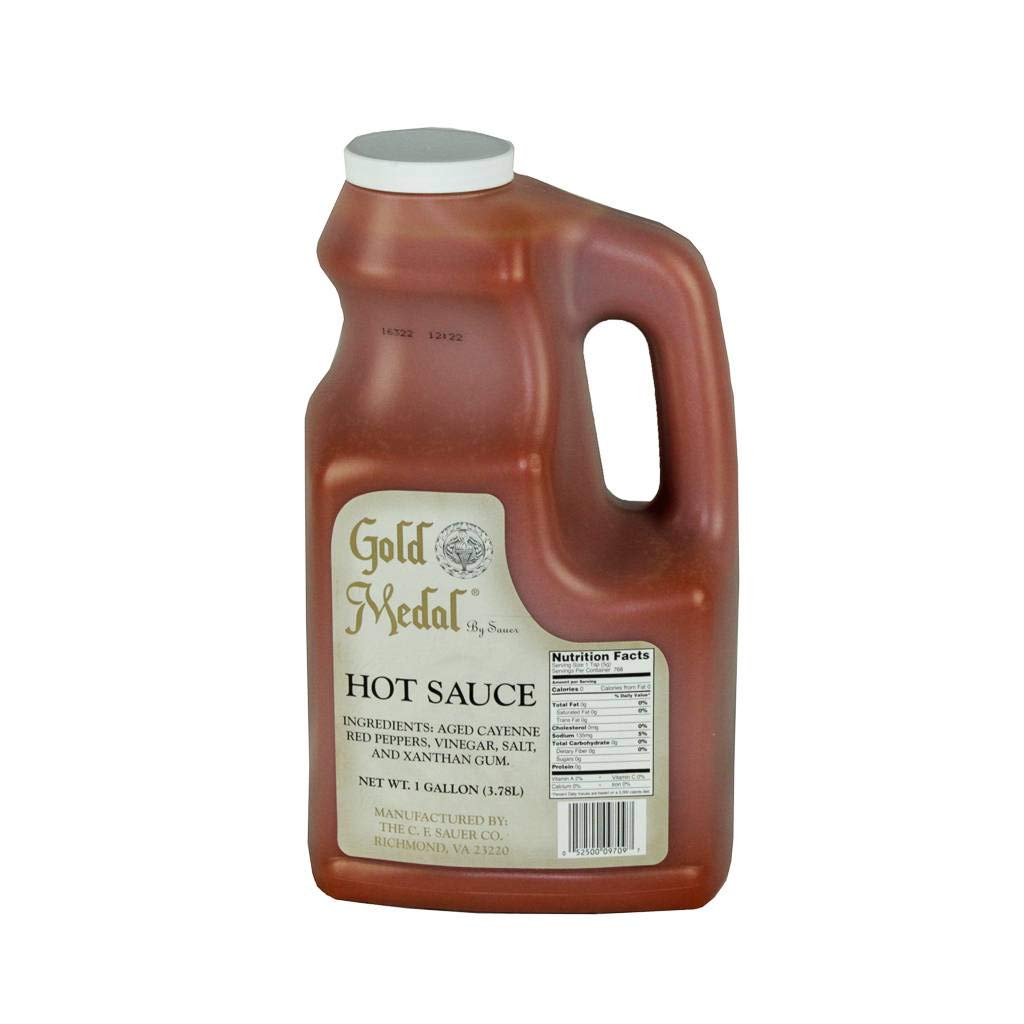 Gold Medal Hot Sauce - 1 Gallon Bulk Size (4 per Case) - Perfect for Restaurants, Catering & Large Events