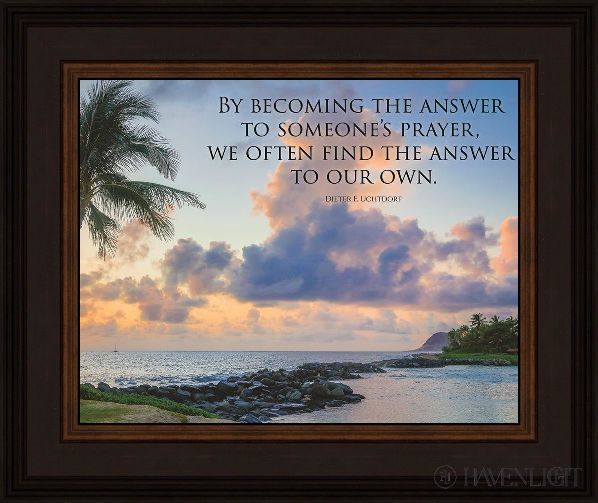Becoming the Answer Motivational Poster - Inspirational Wall Art for Office, Classroom & Home Decor - Perfect for Work Motivation & Personal Growth