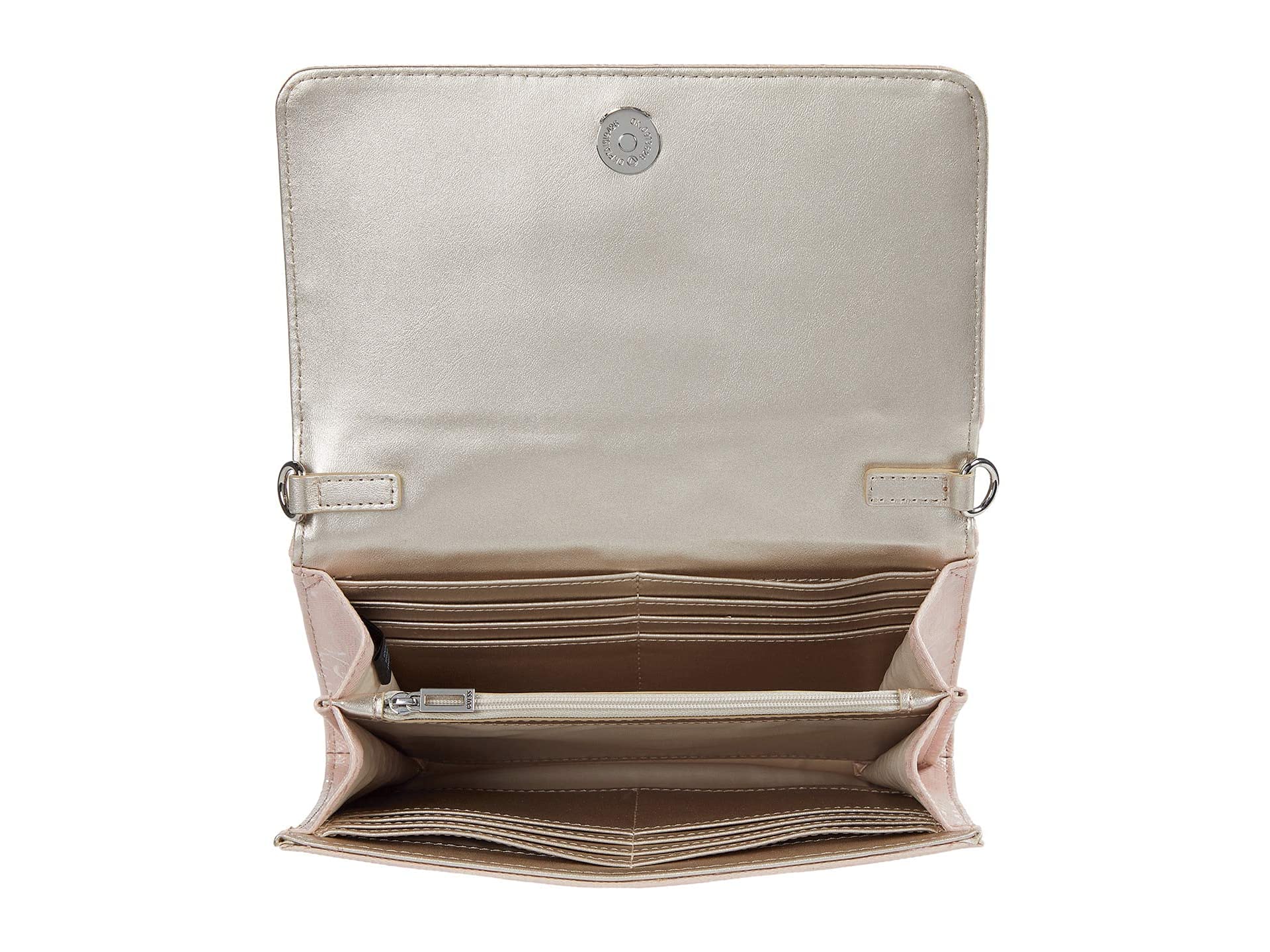 GUESS Ariella Wallet on a String Crossbody Bag - Blush Pink Small Purse for Women | Perfect for Everyday Use, Travel & Night Out