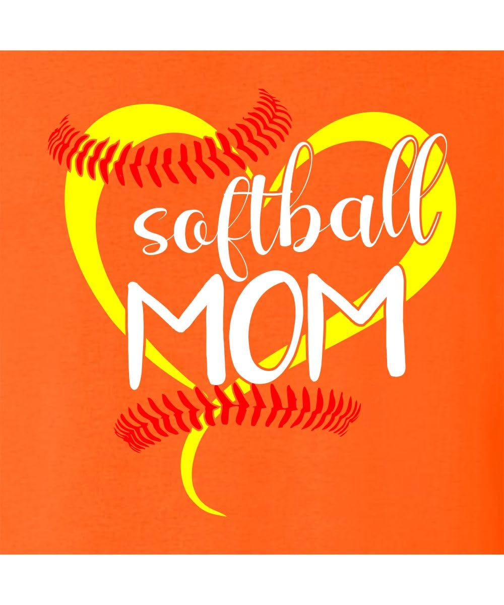 Go All Out Adult Softball Mom T-Shirt - Funny Baseball Mom Gift for Mother's Day - Perfect for Games, Practice & Team Spirit