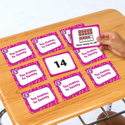 EAI Education Ten Frame Match Games: Kindergarten & 1st Grade Math Learning Tool for Classroom & Homeschool Activities